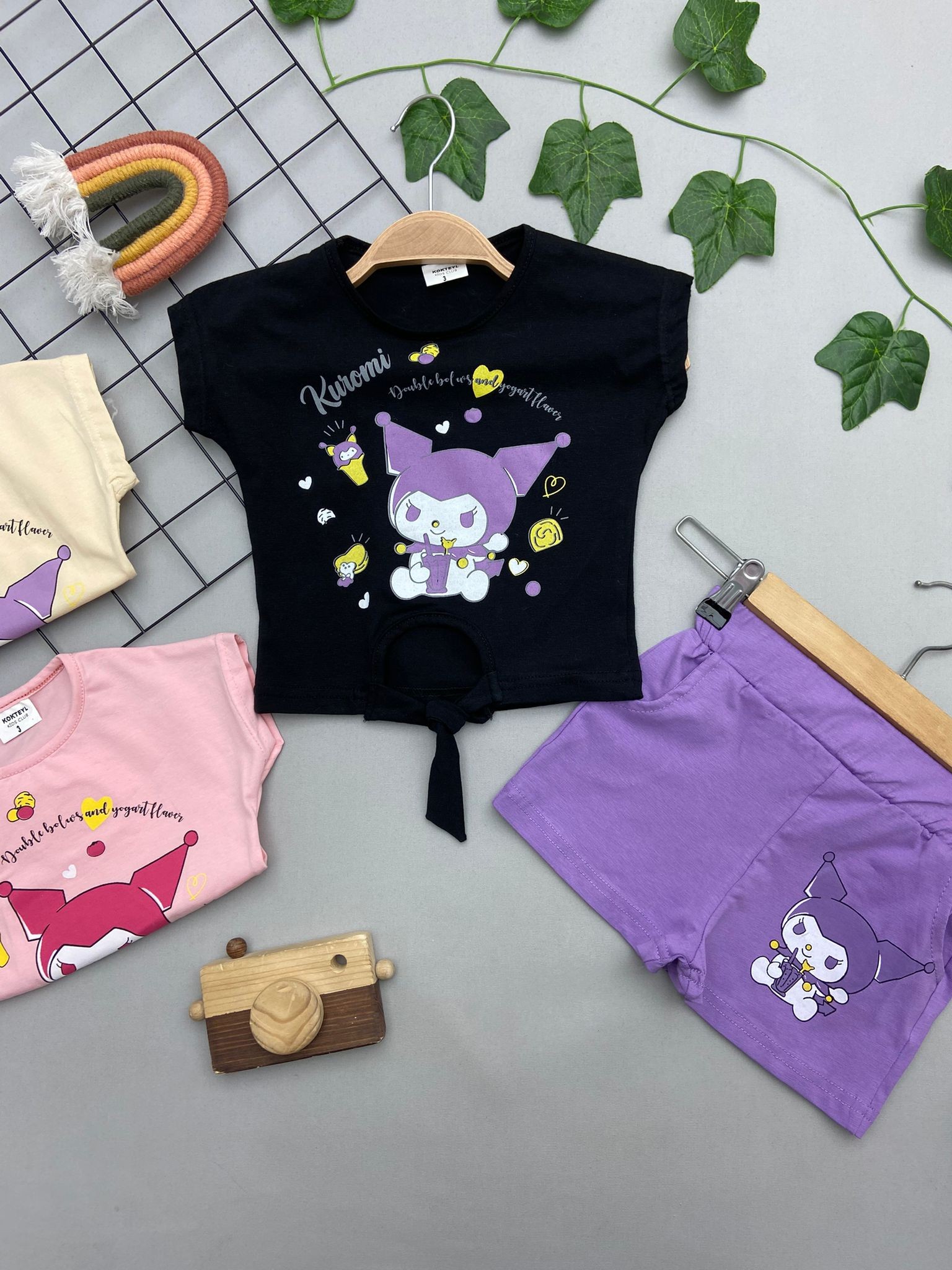 KUROMI BASKILI KIZ COCUK TAKIM