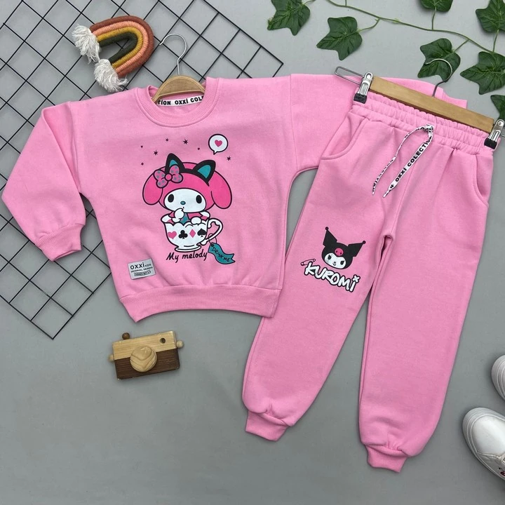 KUROMİ YAZILI KIZ ÇOCUK TAKIM