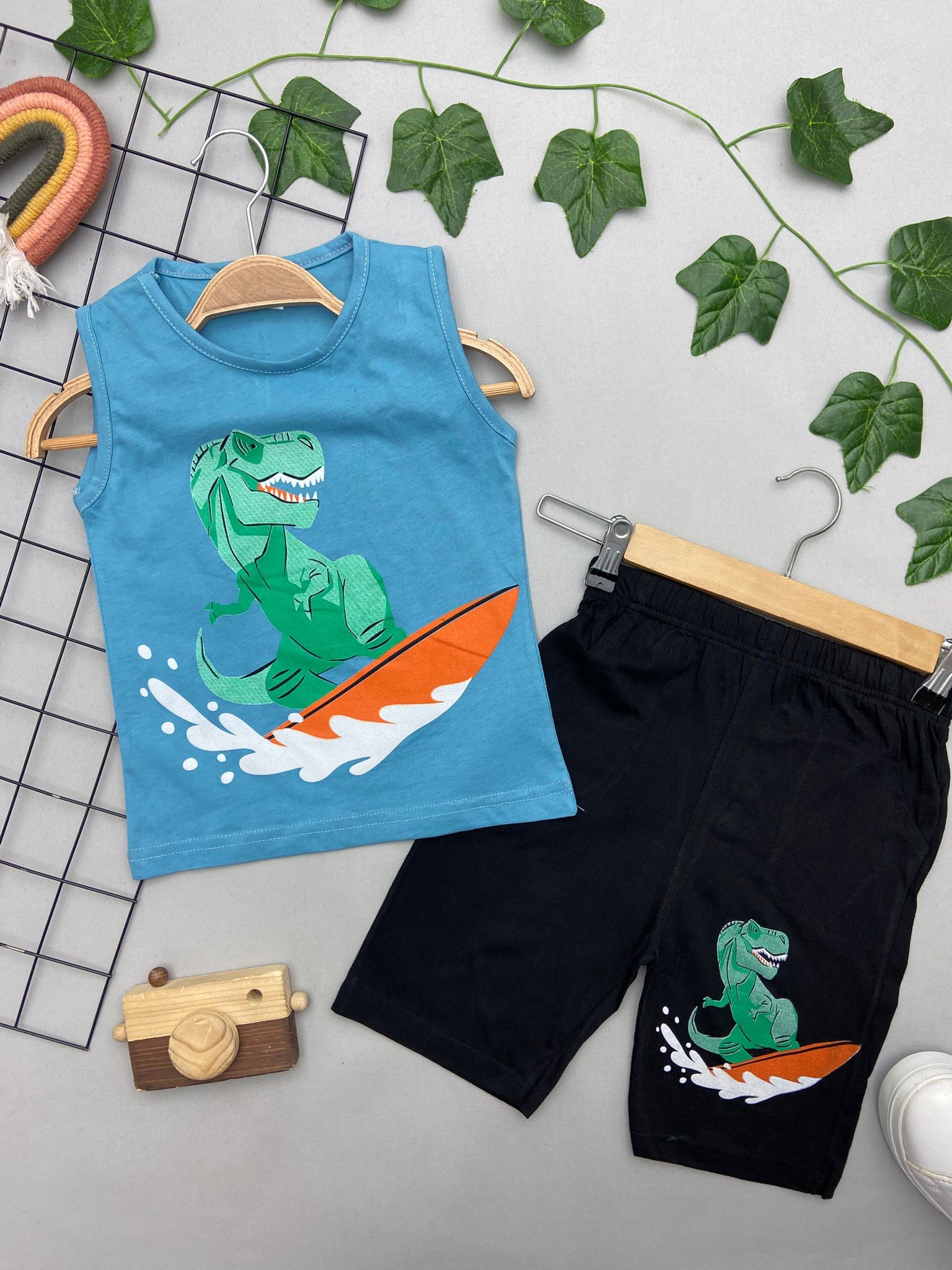 DINAZOR SURF BASKILI ERKEK ÇOCUK TAKIM