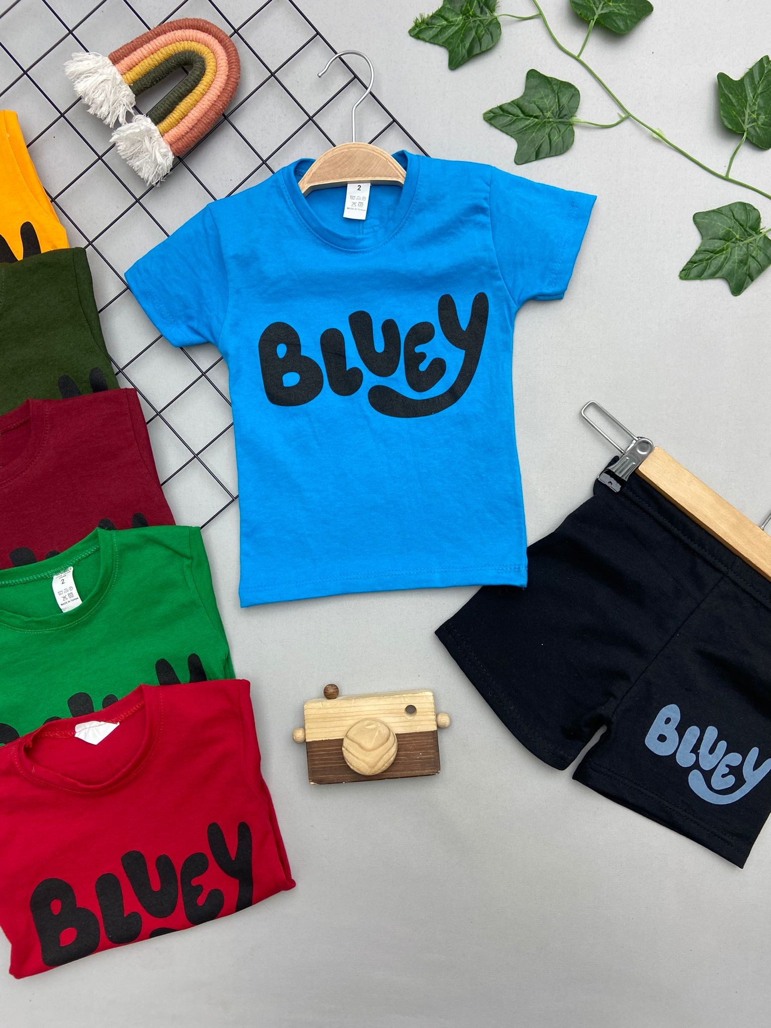 BLUEY YAZILI ERKEK COCUK TAKIM