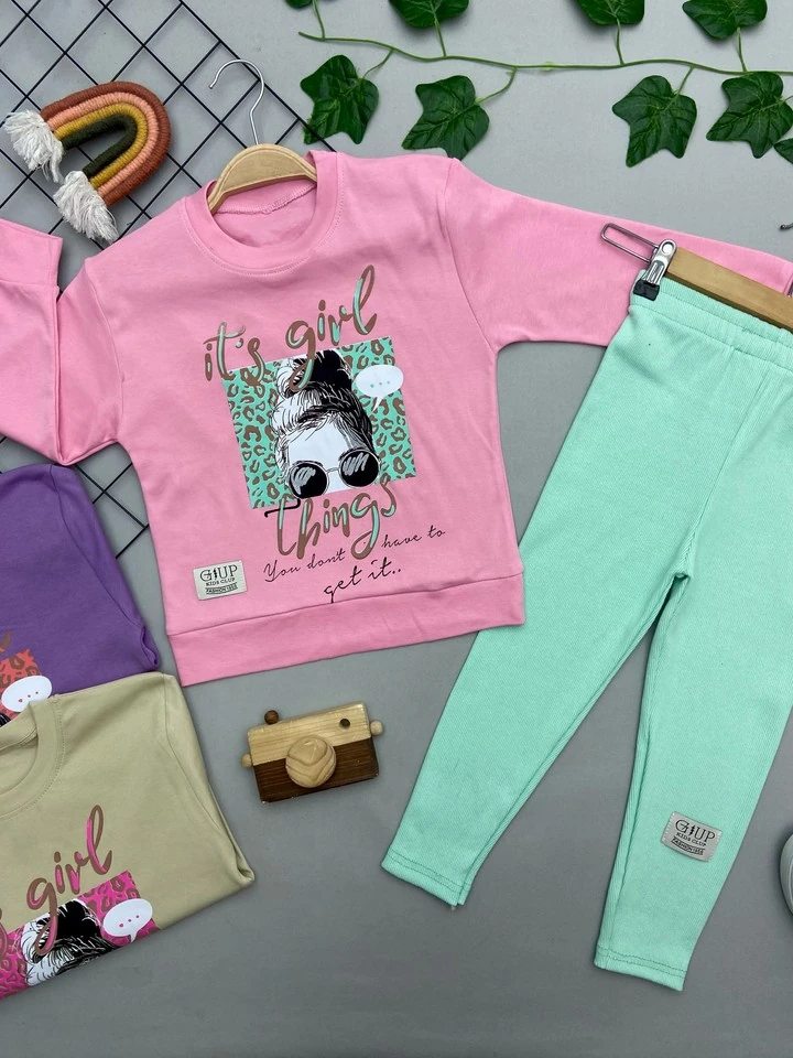 THİNGS YAZILI KIZ ÇOCUK TAKIM