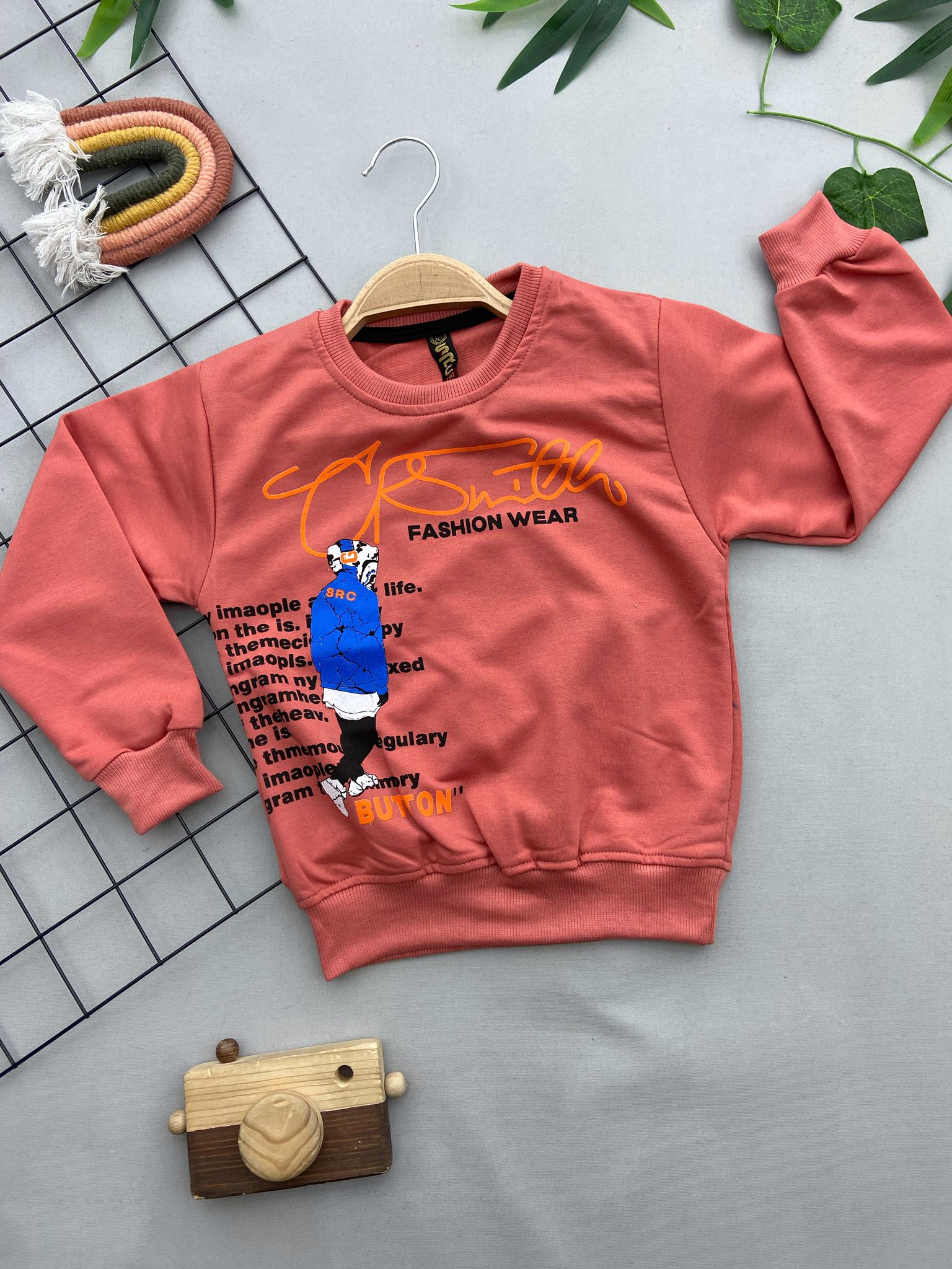 FASHION WEAR YAZILI ERKEK COCUK SWEATSHIRT