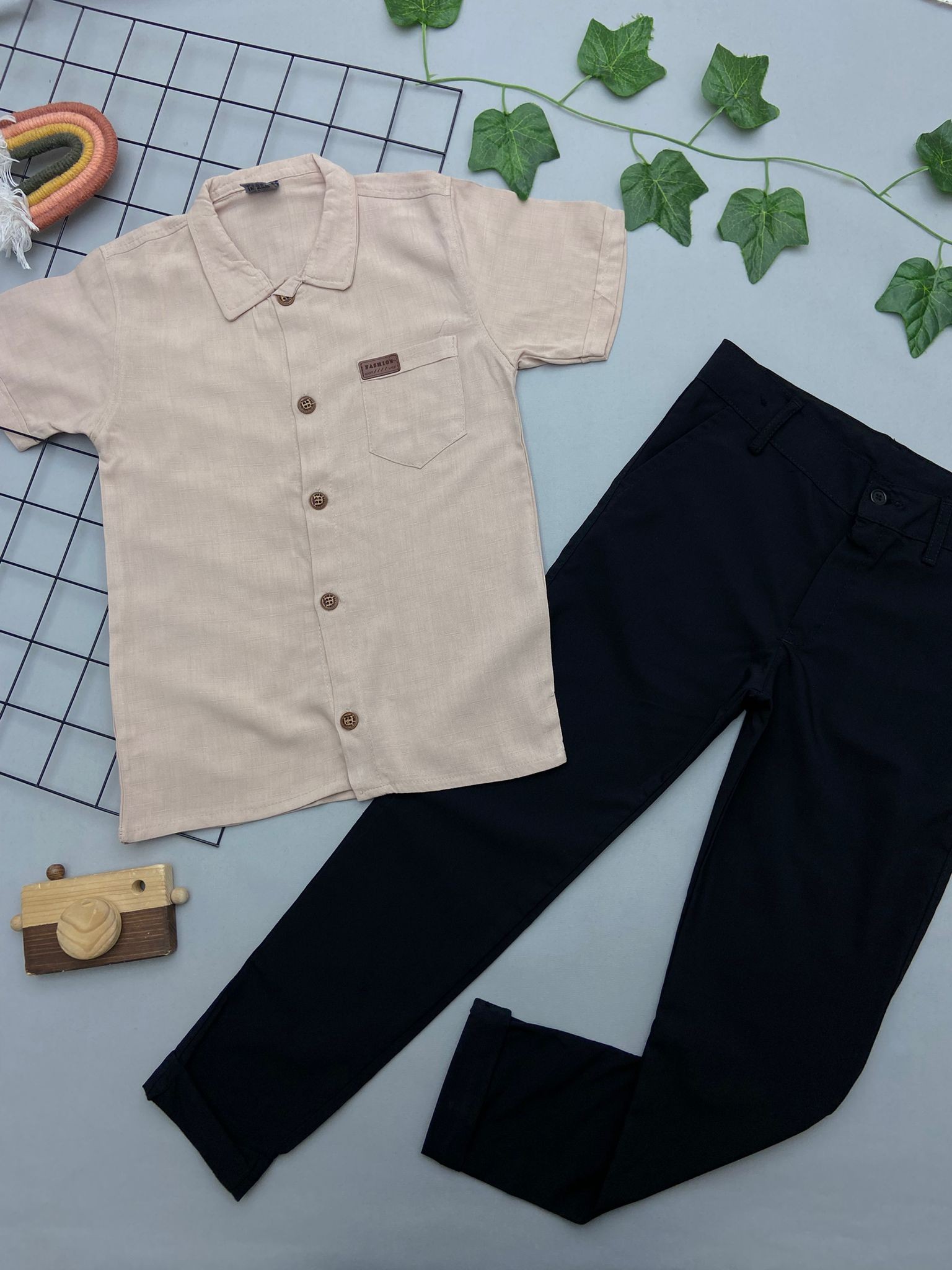 ⭐ FASHION YAZILI ERKEK COCUK TAKIM