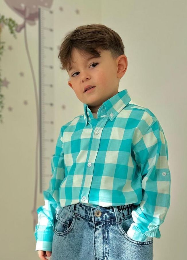⭐ KARELİ ERKEK ÇOCUK GÖMLEK
