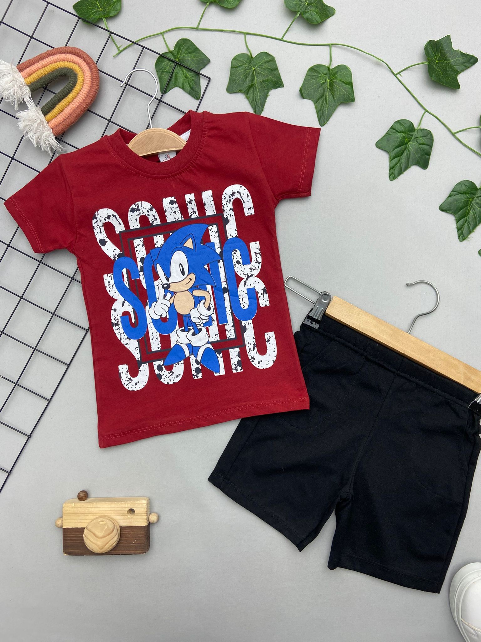 SONIC BASKILI ERKEK COCUK TAKIM