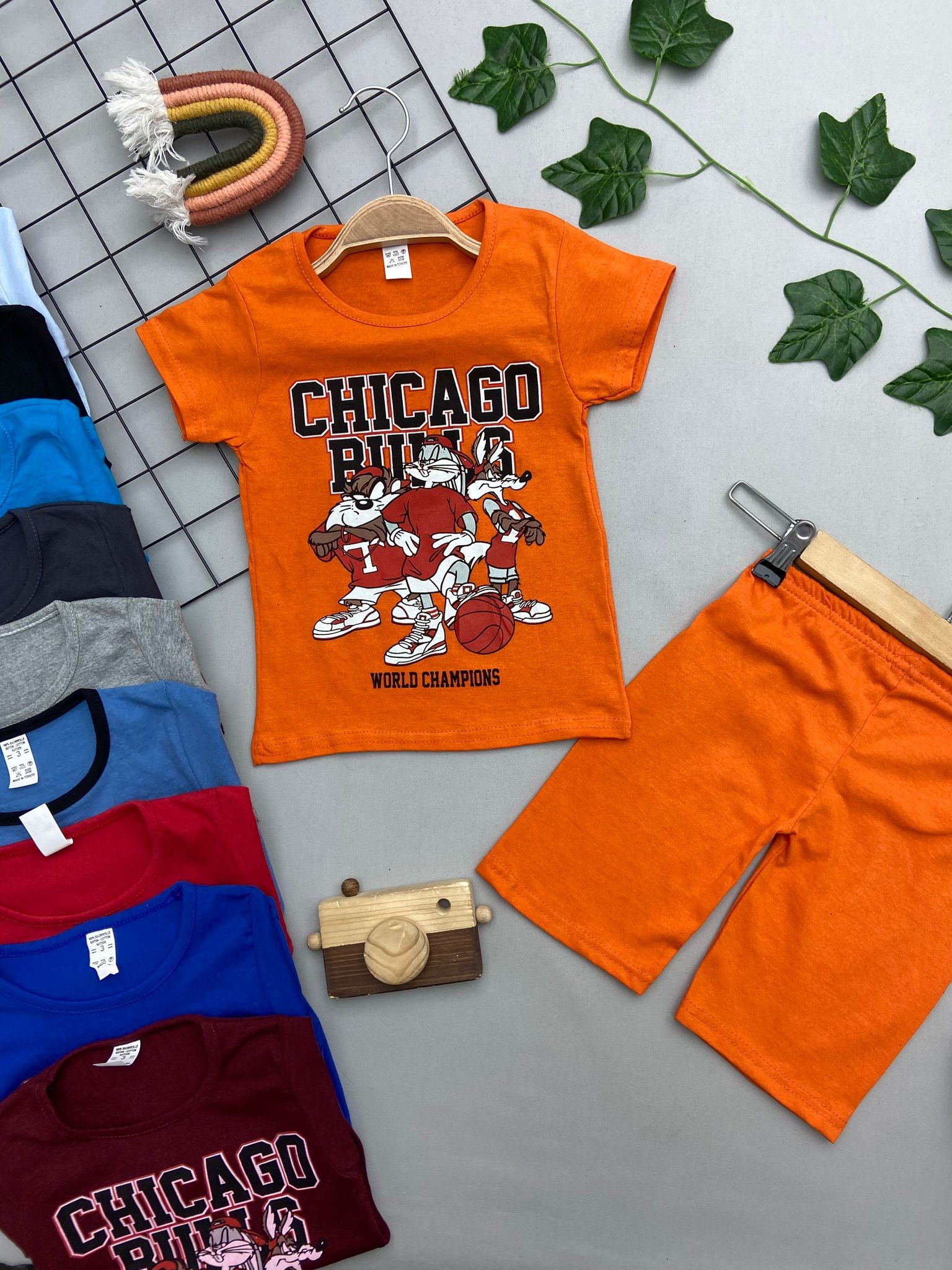 CHICAGO YAZILI ERKEK COCUK TAKIM