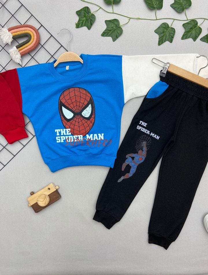 SPIDERMAN BASKILI ERKEK ÇOCUK TAKIM