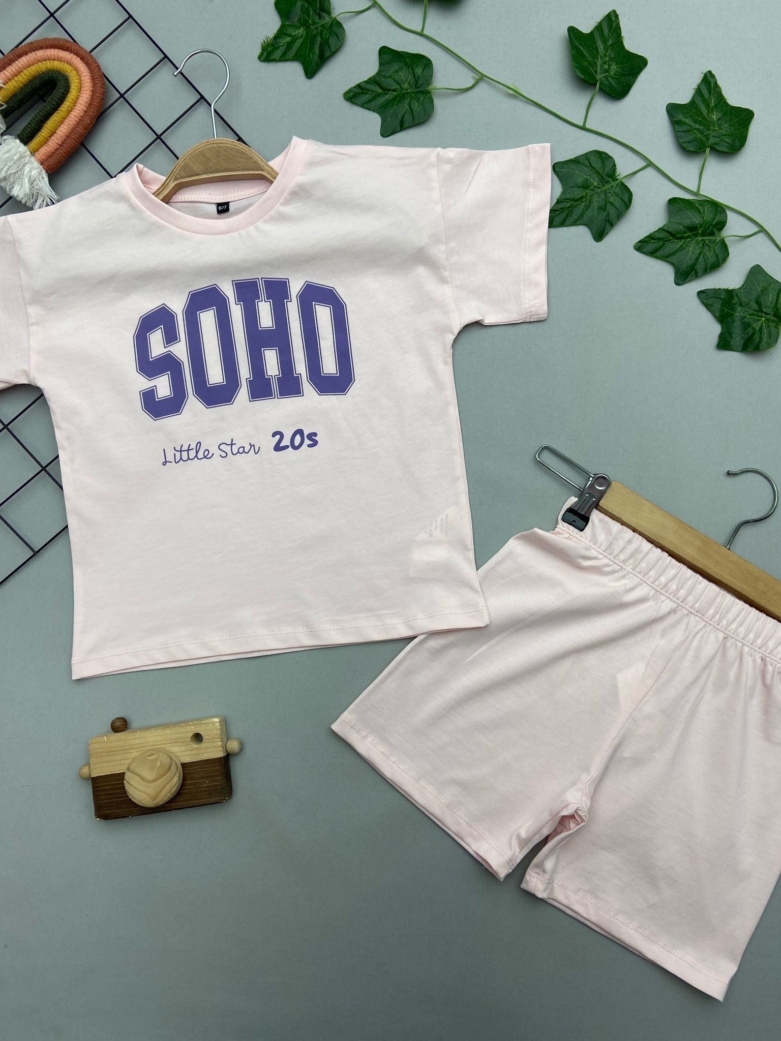 SOHO YAZILI KIZ COCUK TAKIM