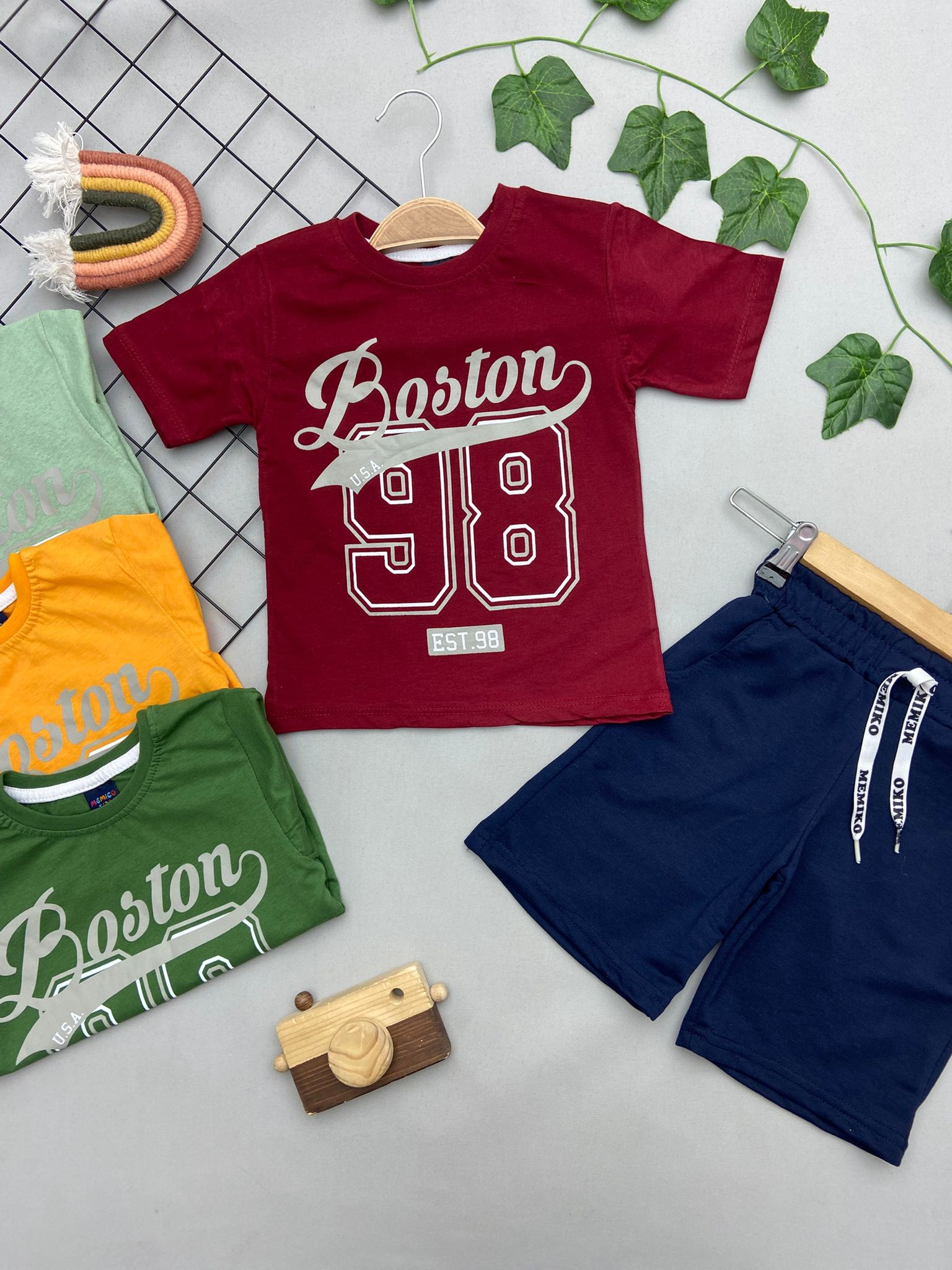 BOSTON YAZILI ERKEK COCUK TAKIM