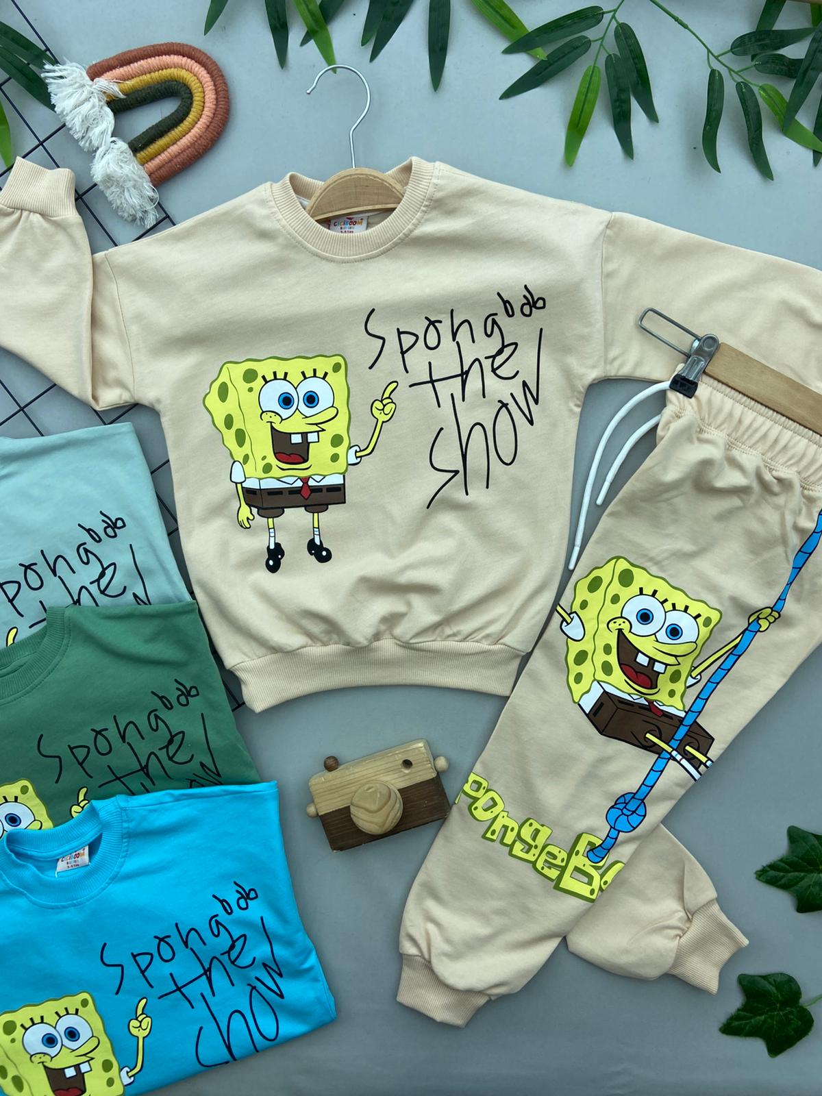 SÜNGER BOB BASKILI ERKEK COCUK TAKIM