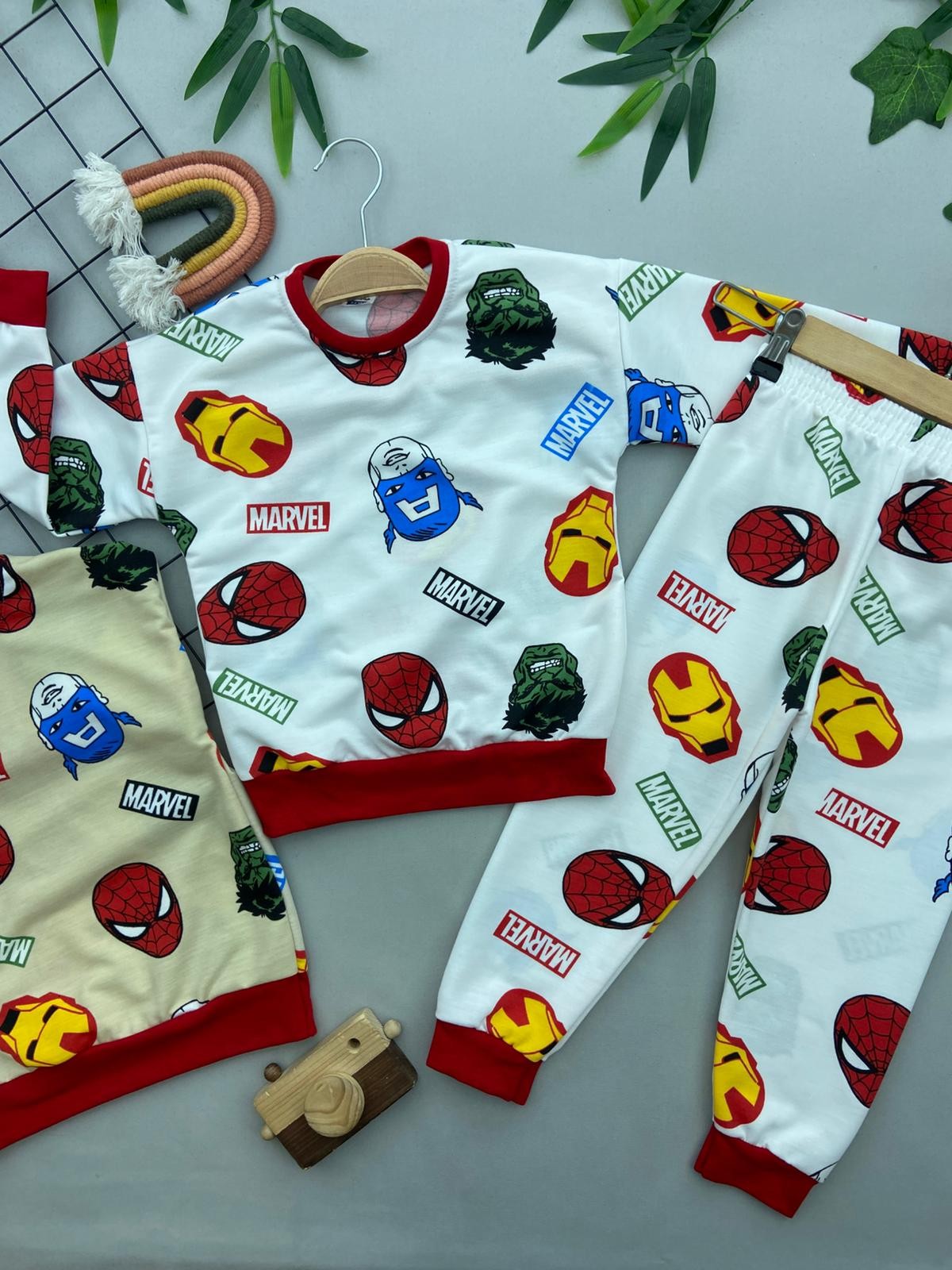 MARVEL BASKILI ERKEK COCUK TAKIM