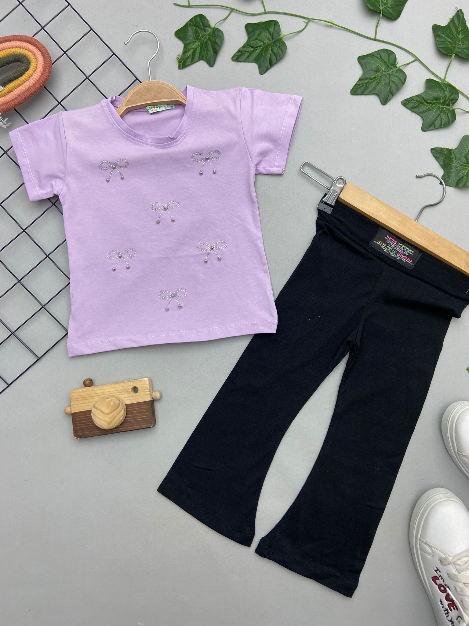 ⭐ PUL&LURDALE DETAYLI KIZ COCUK TAKIM