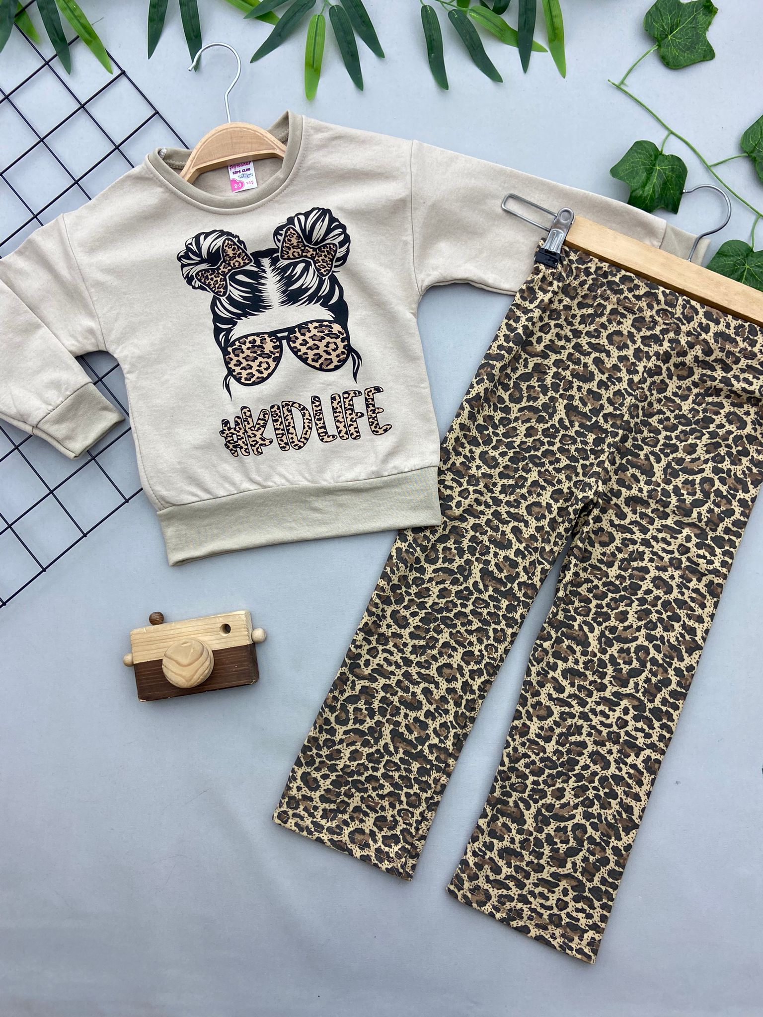 KIDLIFE YAZILI KIZ COCUK TAKIM