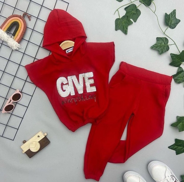 ⭐ GIVE YAZILI KIZ ÇOCUK TAKIM