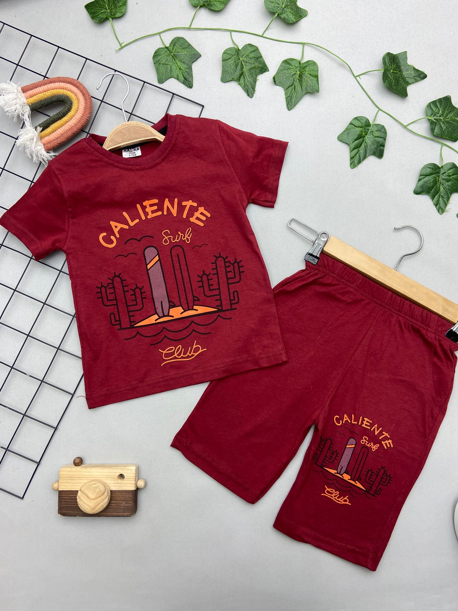 CALIENTE YAZILI ERKEK ÇOCUK TAKIM