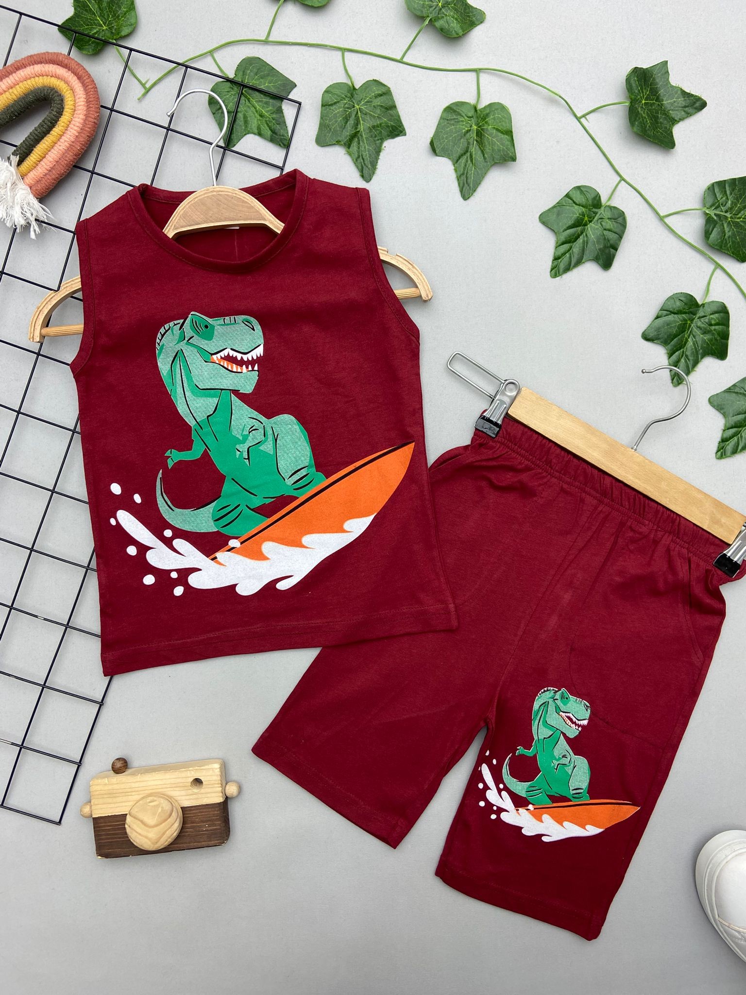 DINAZOR SURF BASKILI ERKEK ÇOCUK TAKIM