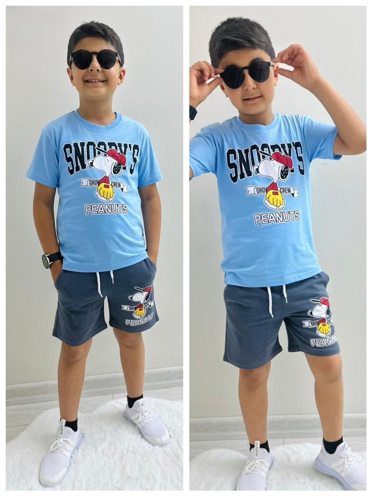 SNOOPY BASKILI ERKEK ÇOCUK TAKIM