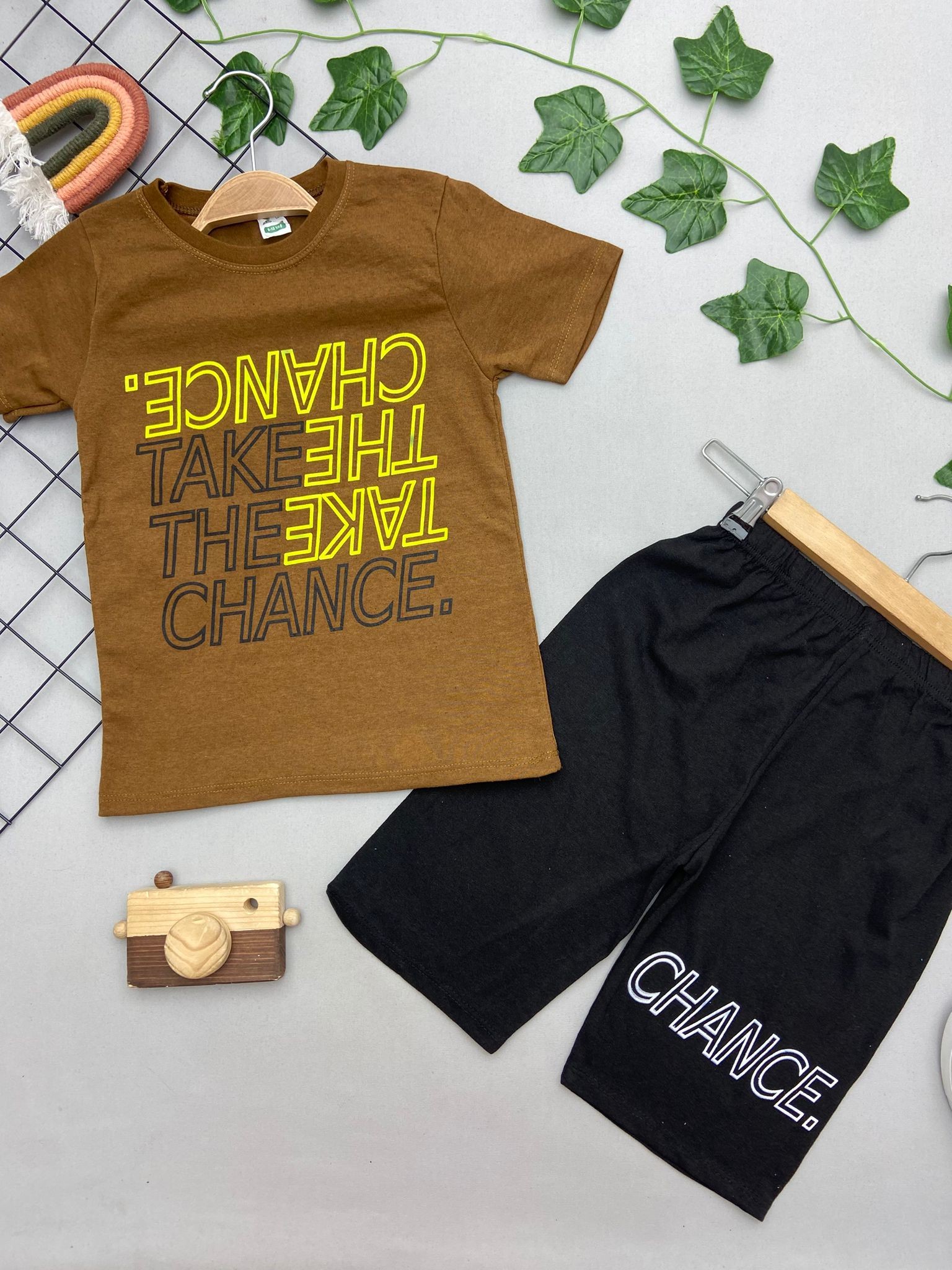 CHANCE YAZILI ERKEK ÇOCUK TAKIM
