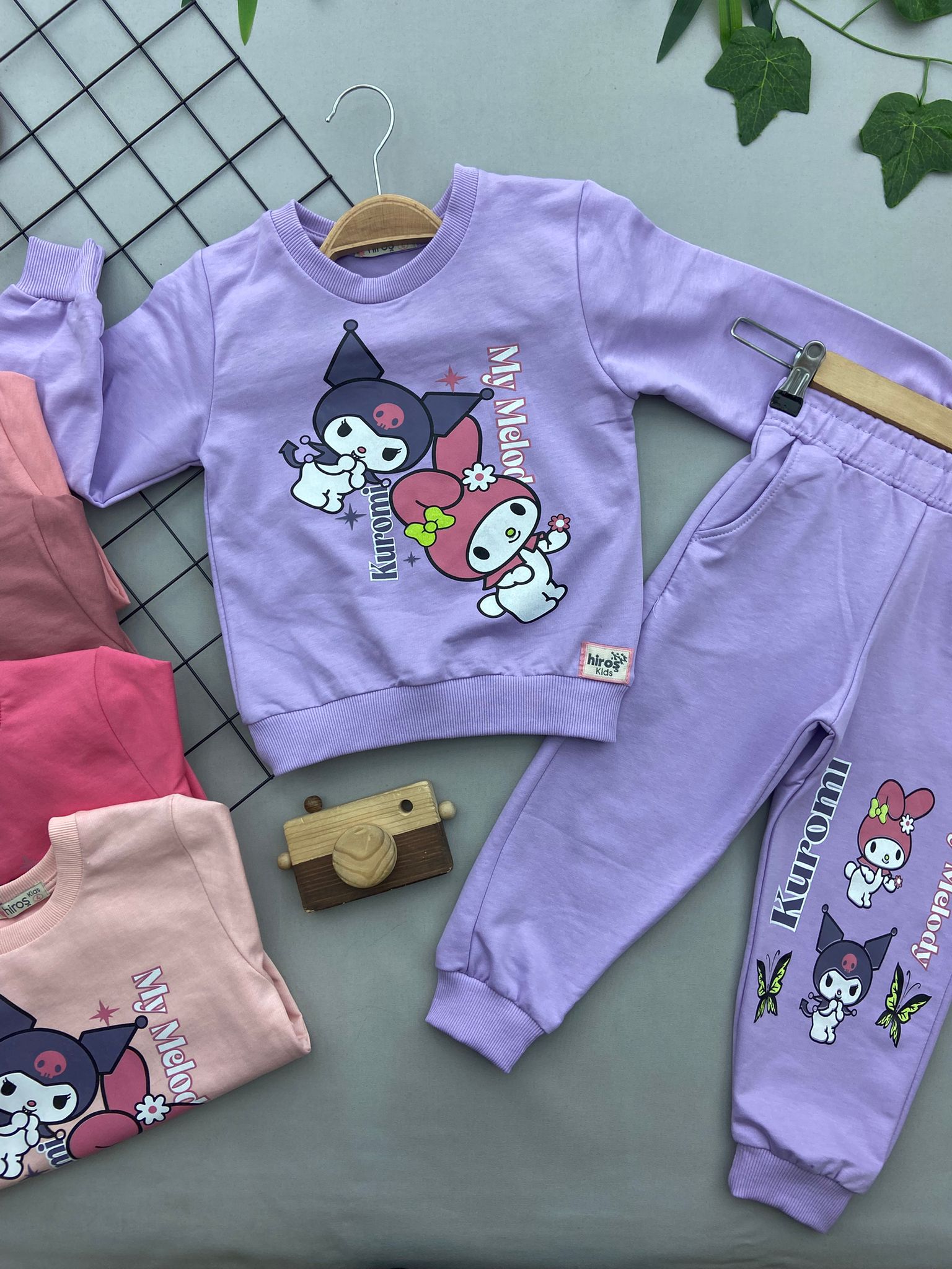 KUROMİ BASKILI KIZ COCUK TAKIM