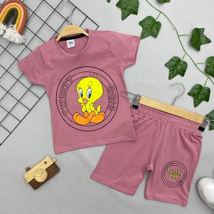 ⭐ TWEETY BASKILI KIZ ÇOCUK TAKIM
