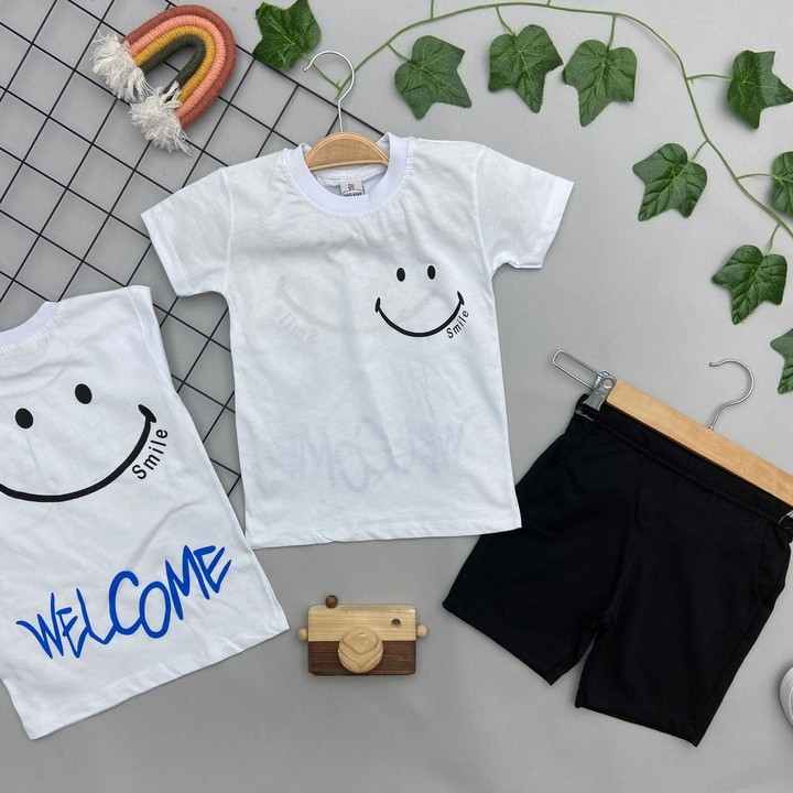 SMILE BASKILI ERKEK ÇOCUK TAKIM