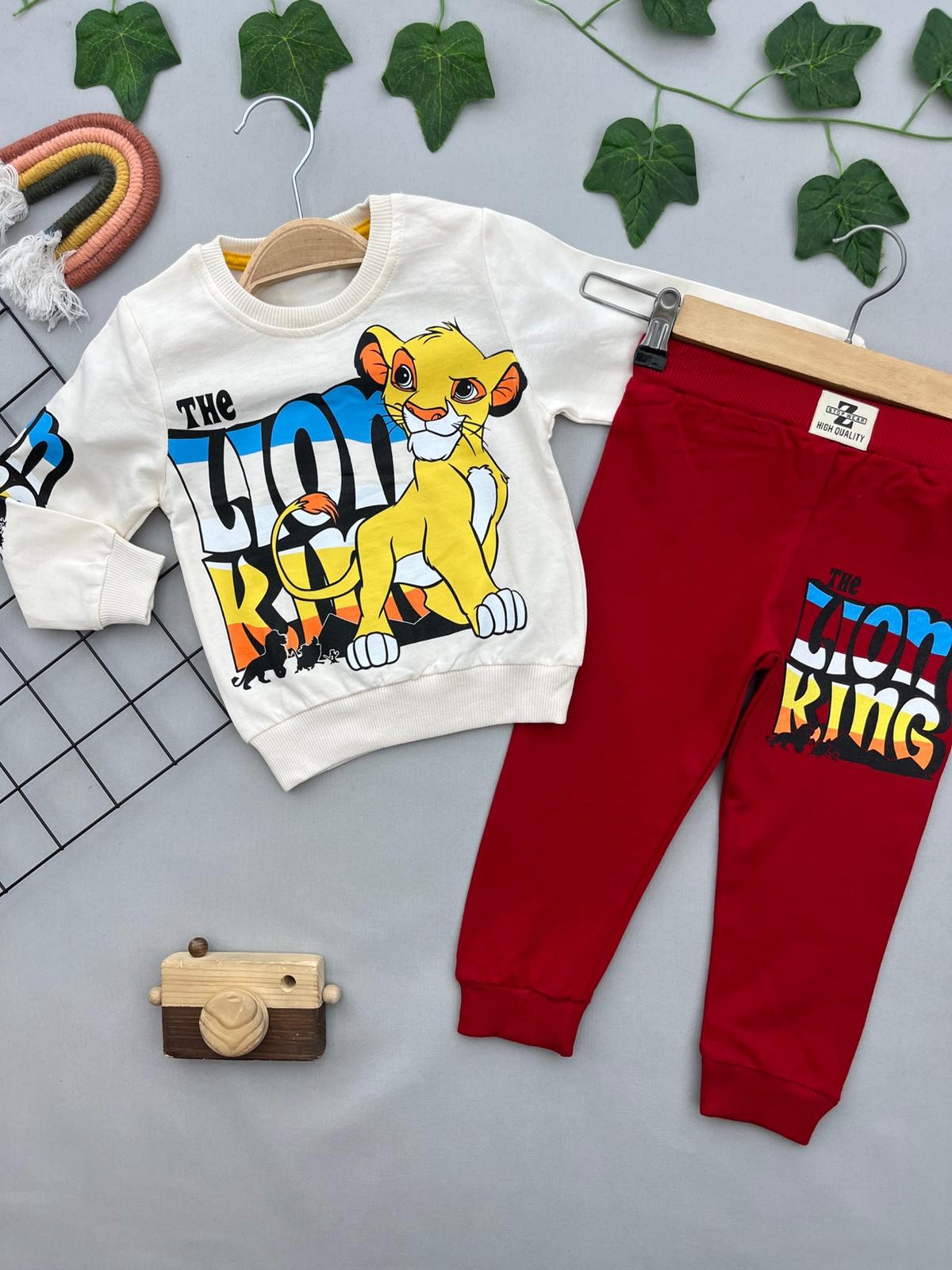 LION KING YAZILI ERKEK COCUK TAKIM