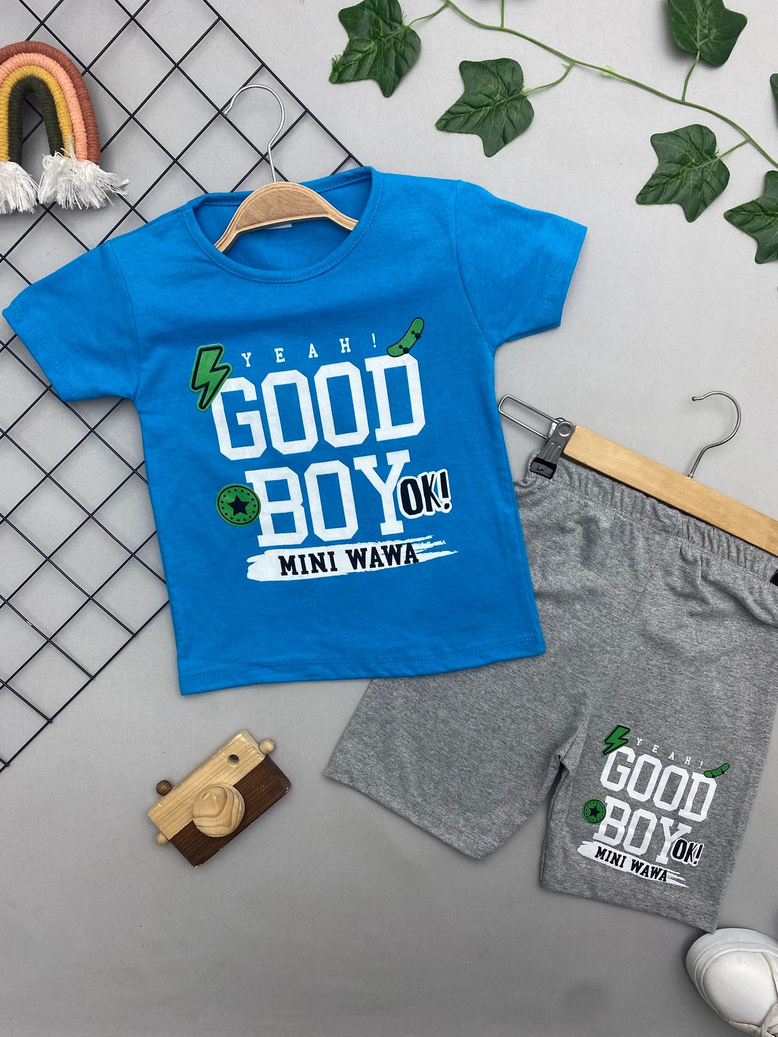 GOOD BOY YAZILI ERKEK COCUK TAKIM