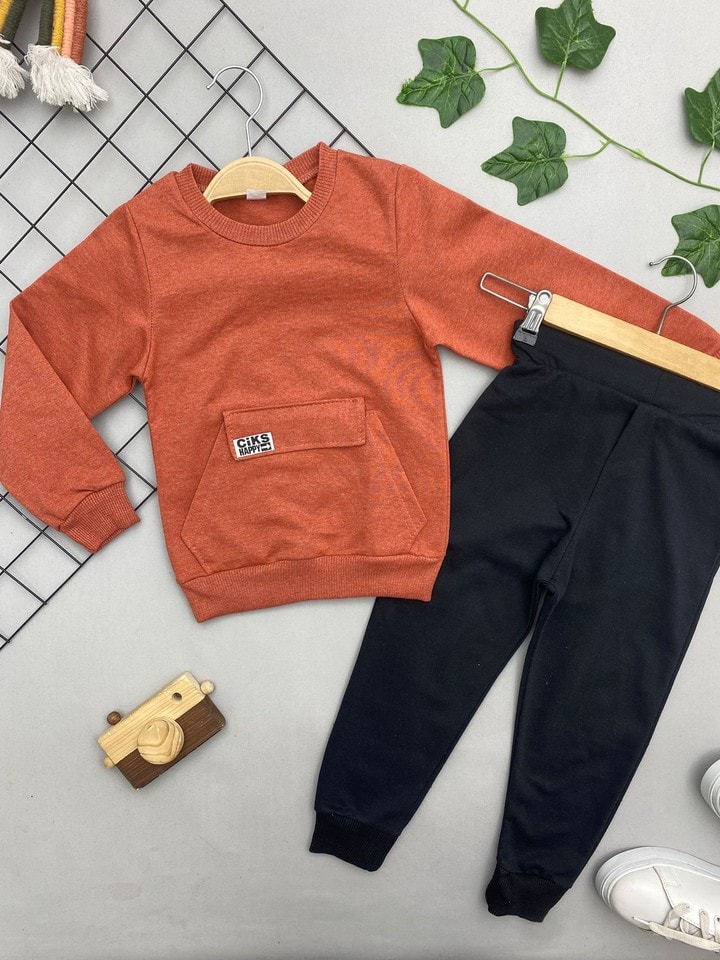 CEP DETAYLI ERKEK ÇOCUK TAKIM