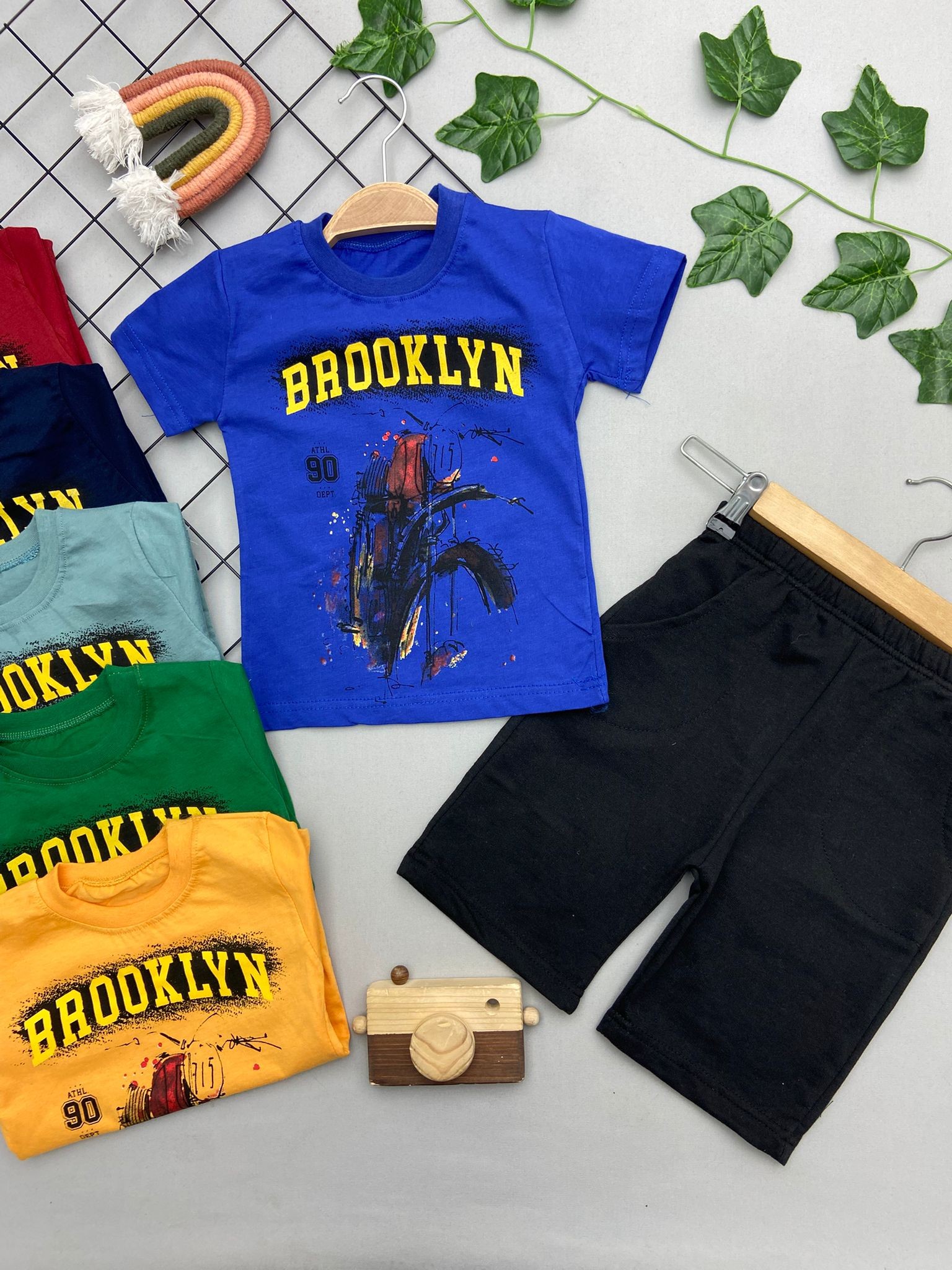 BROOKLYN YAZILI ERKEK COCUK TAKIM