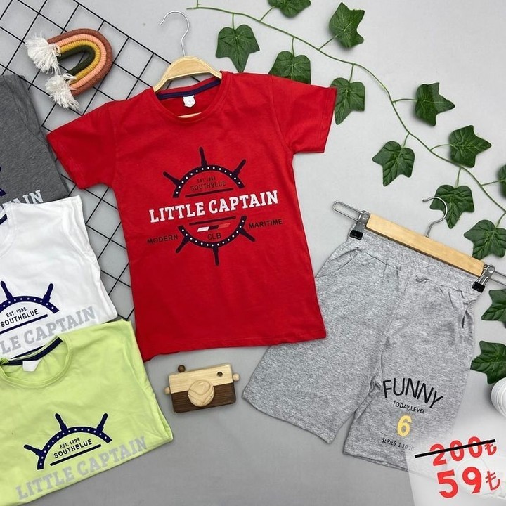 LITTLE YAZILI ERKEK ÇOCUK TAKIM