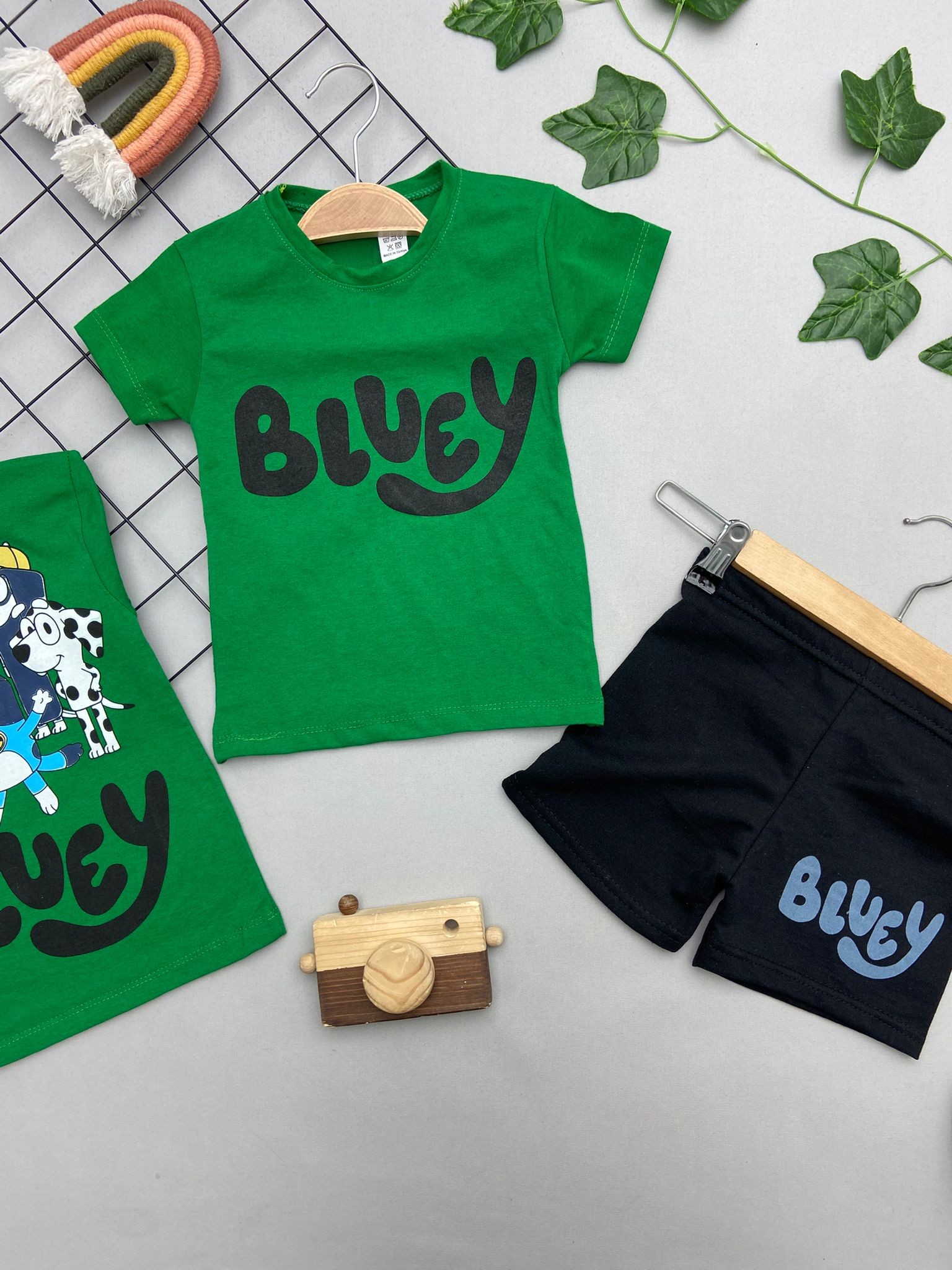 BLUEY YAZILI ERKEK COCUK TAKIM