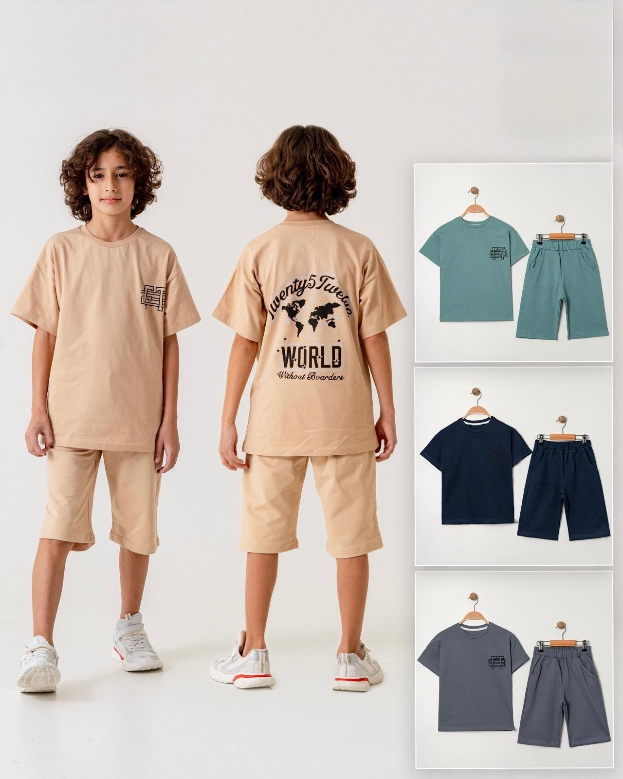 WORLD YAZILI ERKEK COCUK TAKIM