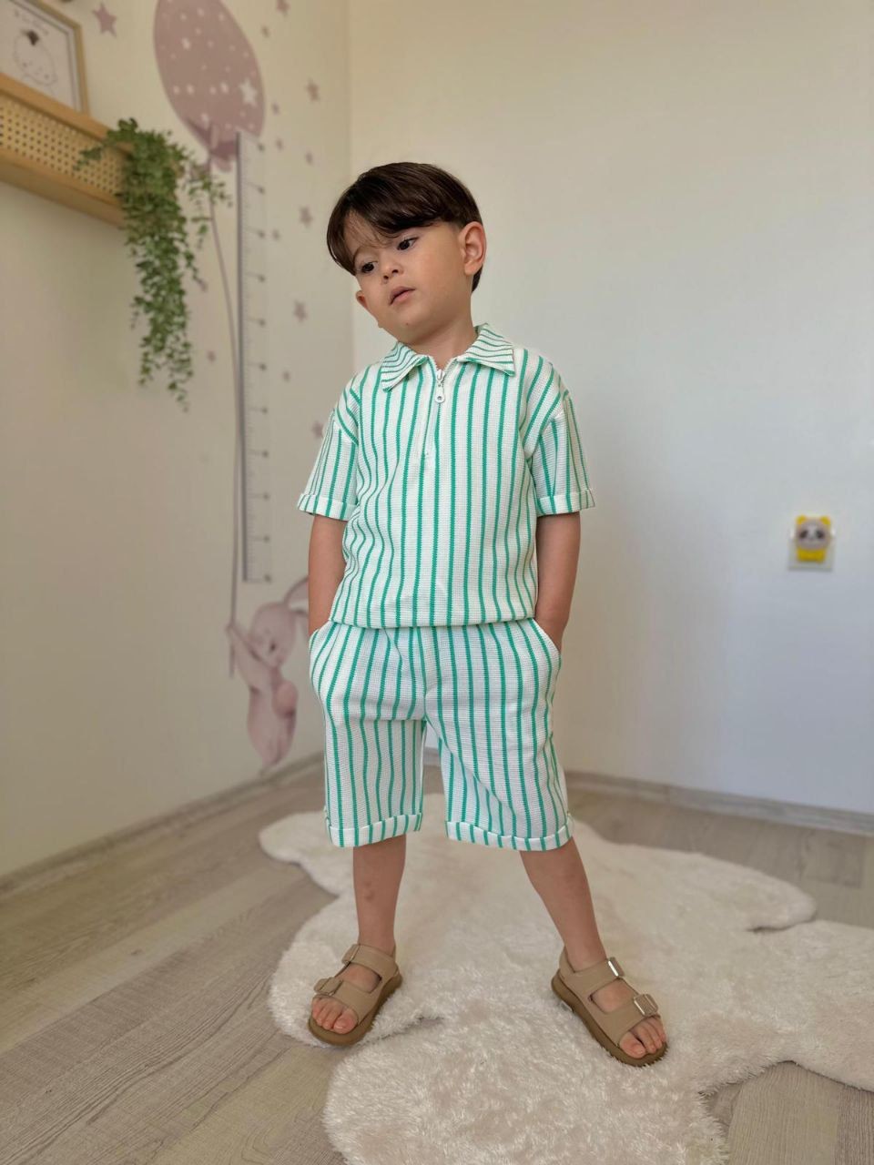 CIZGI DETAYLI ERKEK COCUK TAKIM