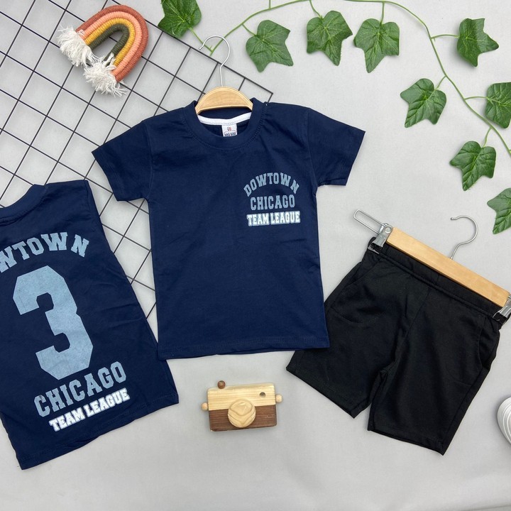 CHICAGO YAZILI ERKEK ÇOCUK TAKIM