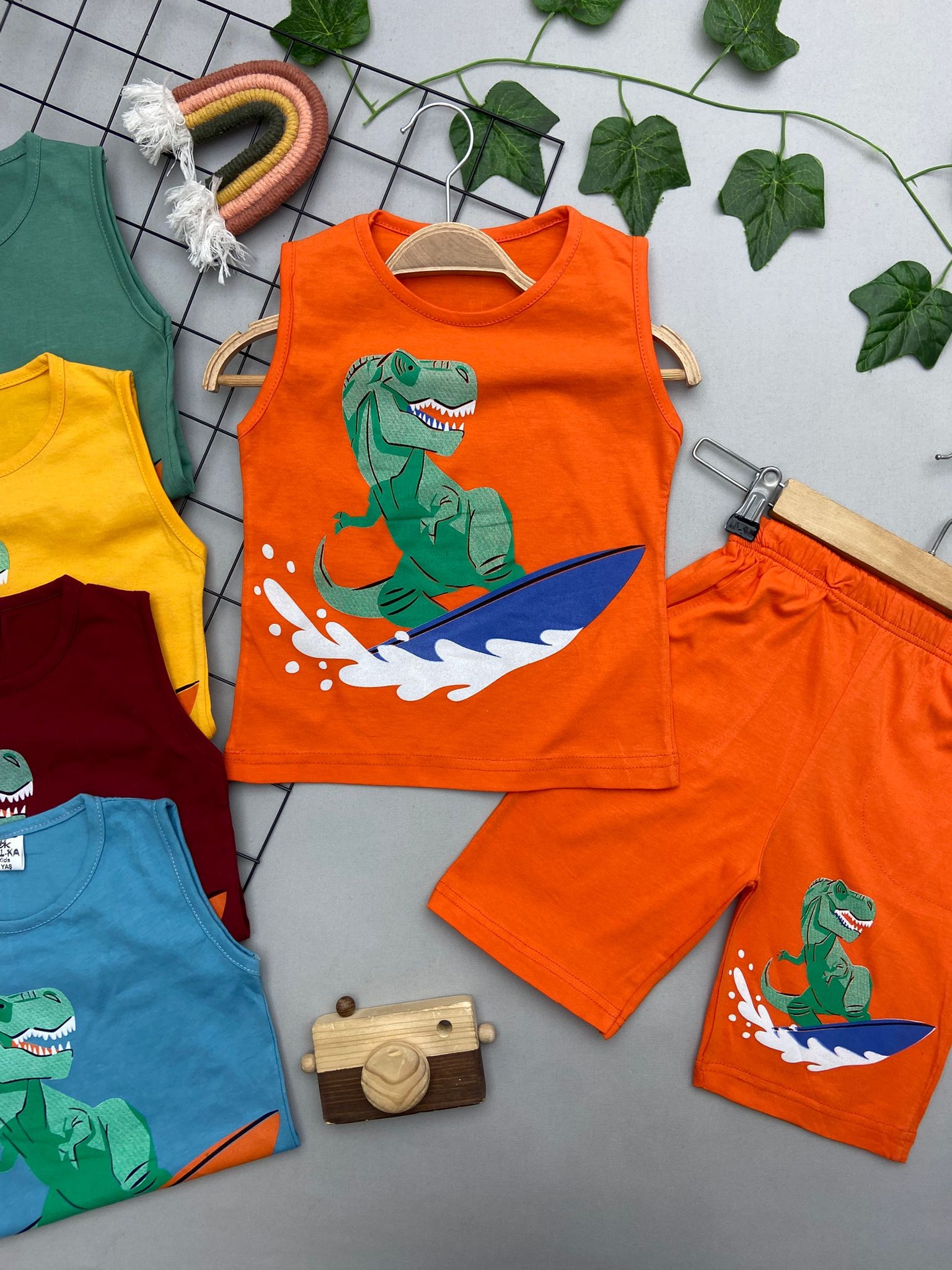 DINAZOR SURF BASKILI ERKEK ÇOCUK TAKIM