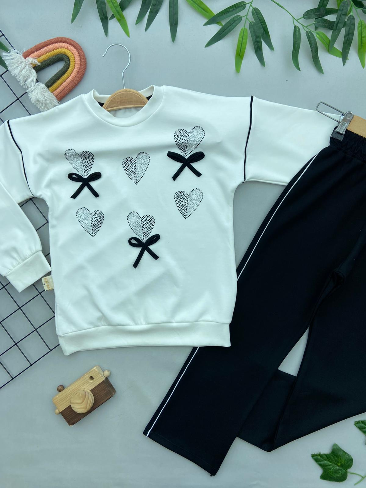 PUL KALP BASKILI KIZ COCUK TAKIM