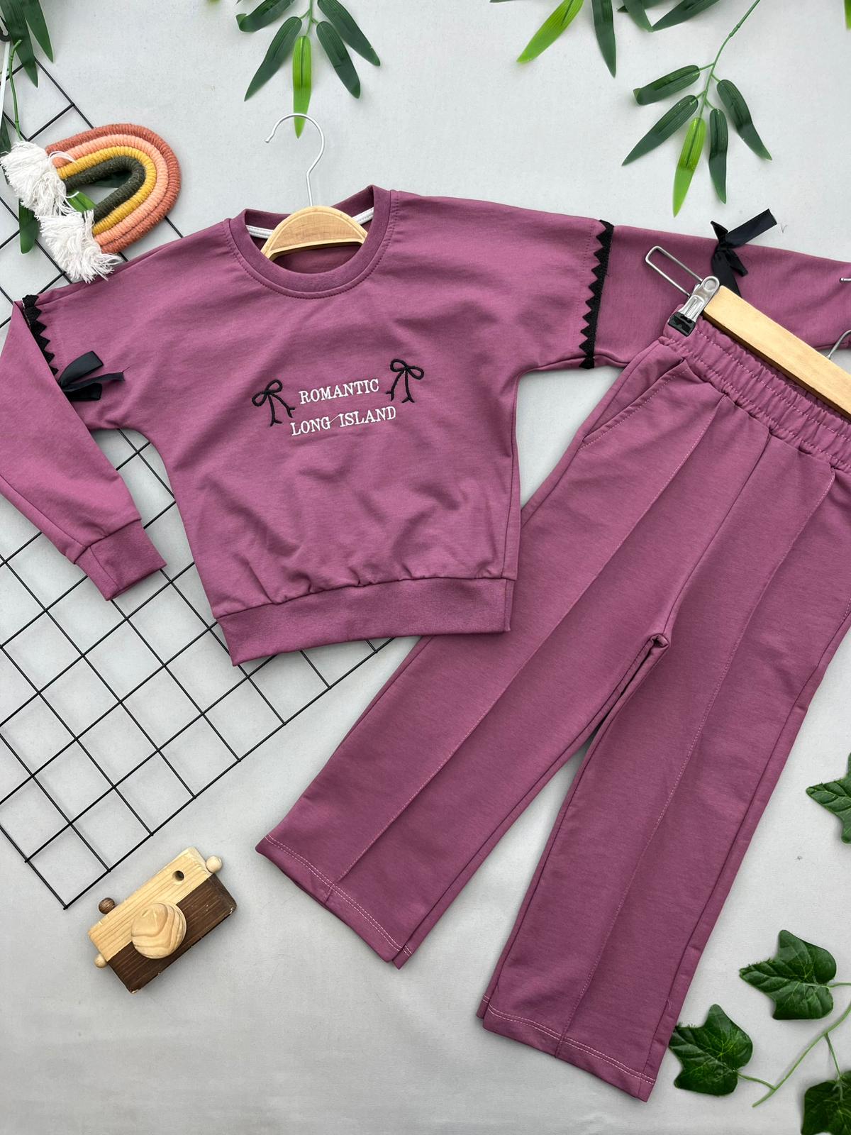 KURDALE DETAYLI KIZ COCUK TAKIM