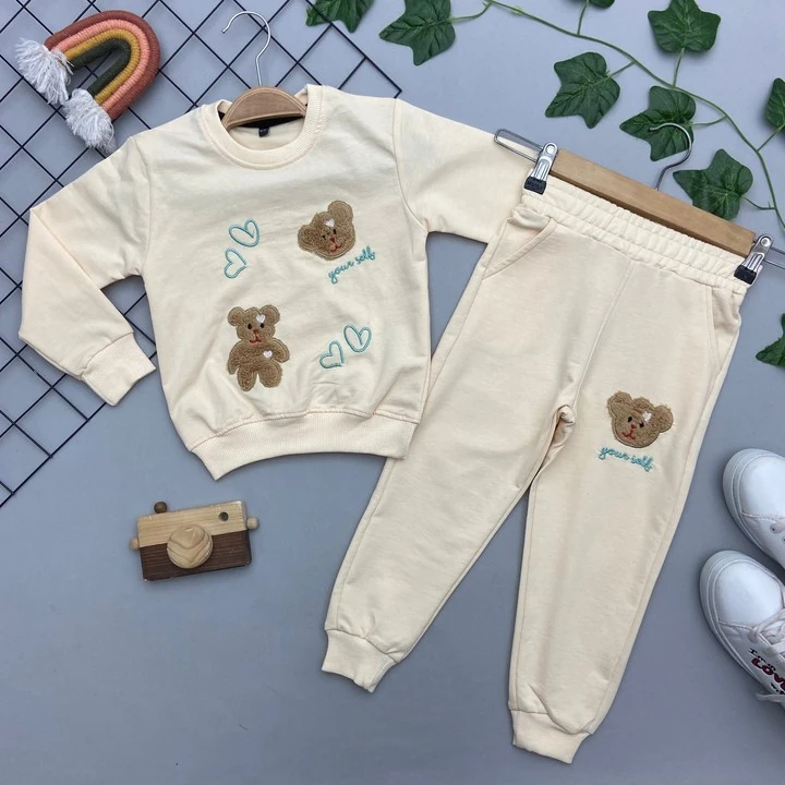 ⭐ AYICIK DETAYLI KIZ ÇOCUK TAKIM