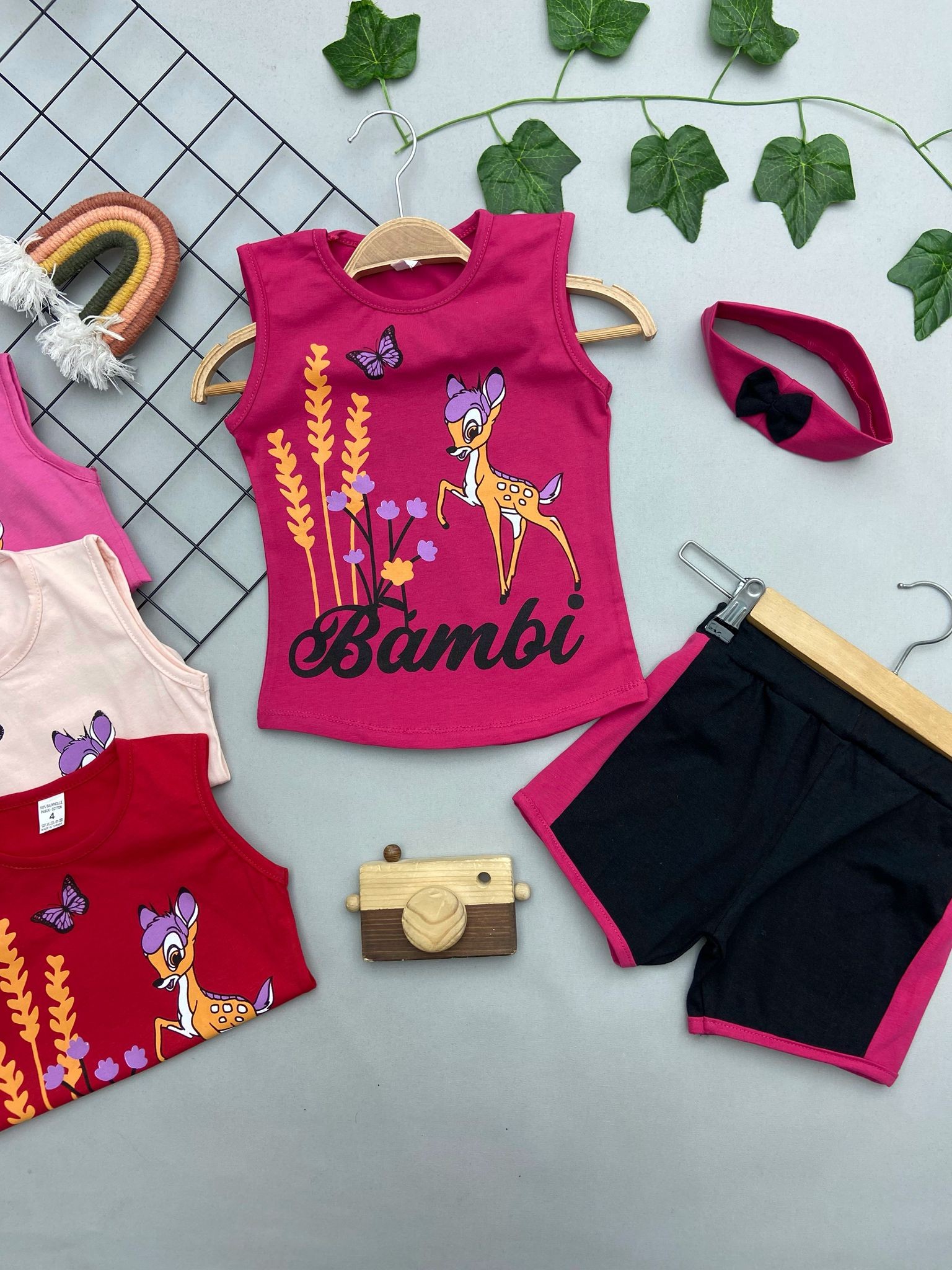 BAMBİ BASKILI KIZ COCUK TAKIMM