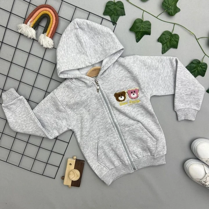 AYICIK BASKILI KIZ ÇOCUK HIRKA