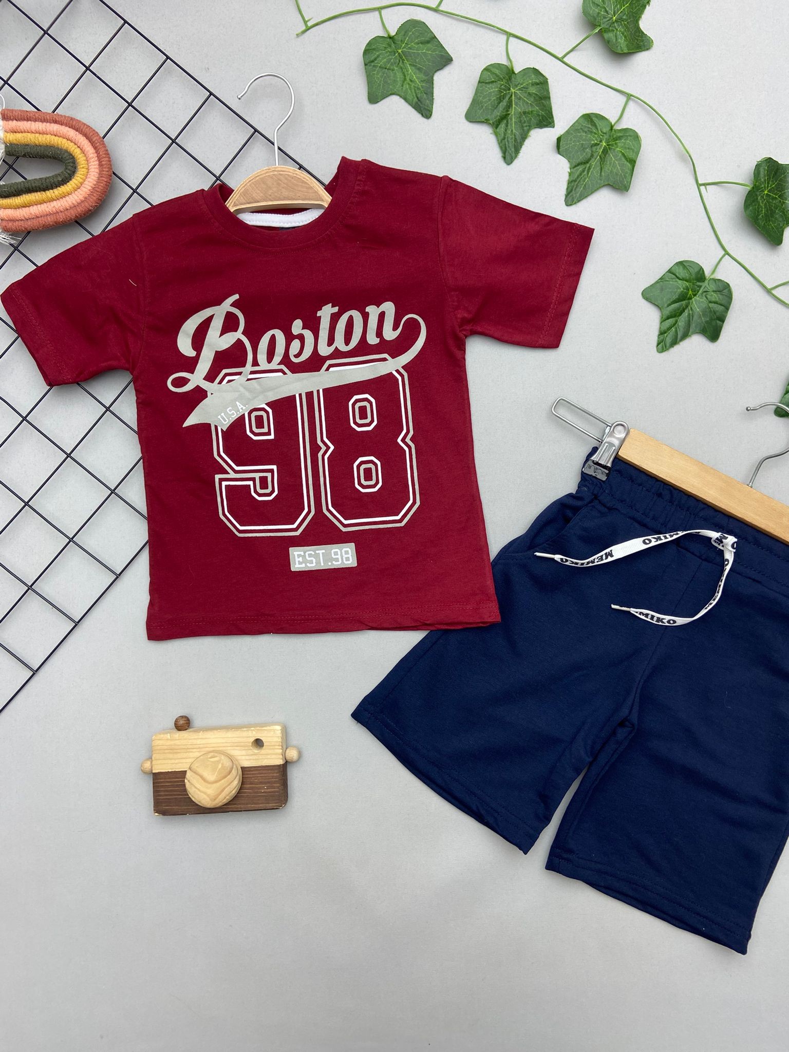 BOSTON YAZILI ERKEK COCUK TAKIM