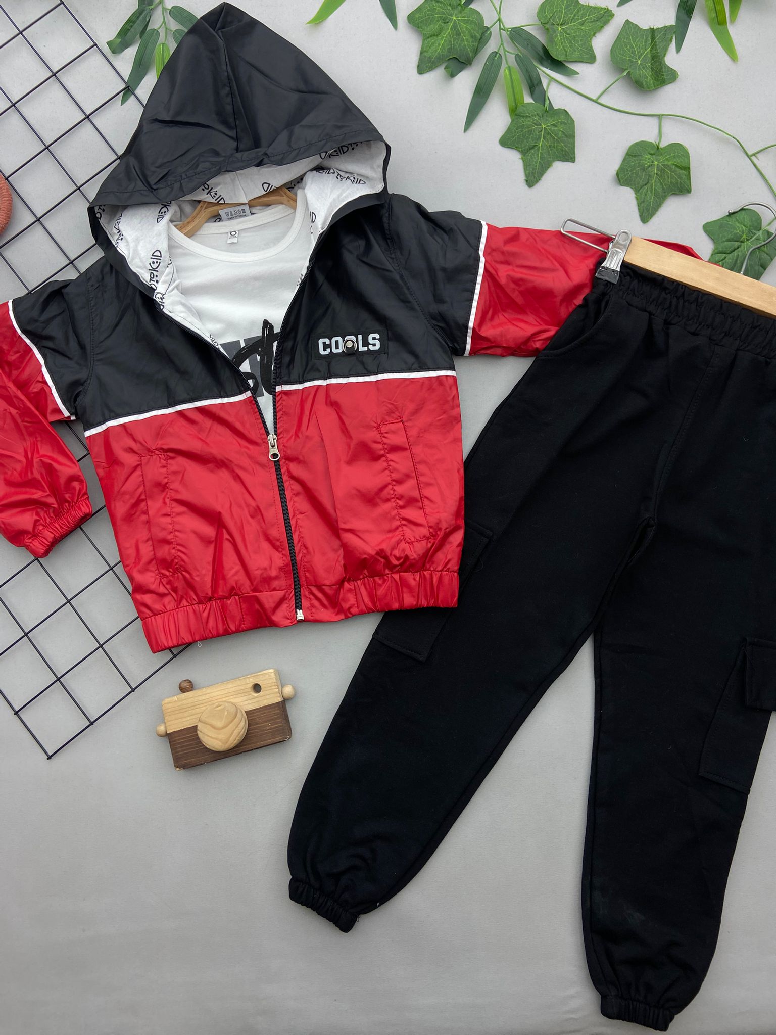 COOLS YAZILI 3'LU ERKEK COCUK TAKIM