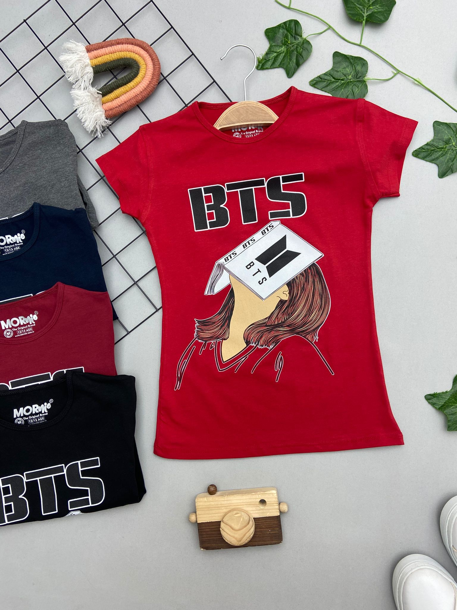 ⭐ BTS YAZILI KIZ COCUK UST