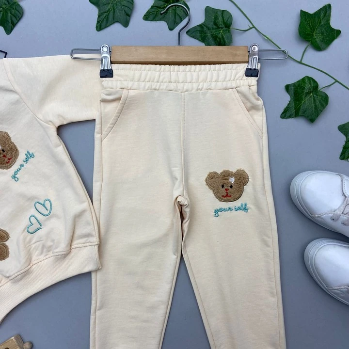 ⭐ AYICIK DETAYLI KIZ ÇOCUK TAKIM