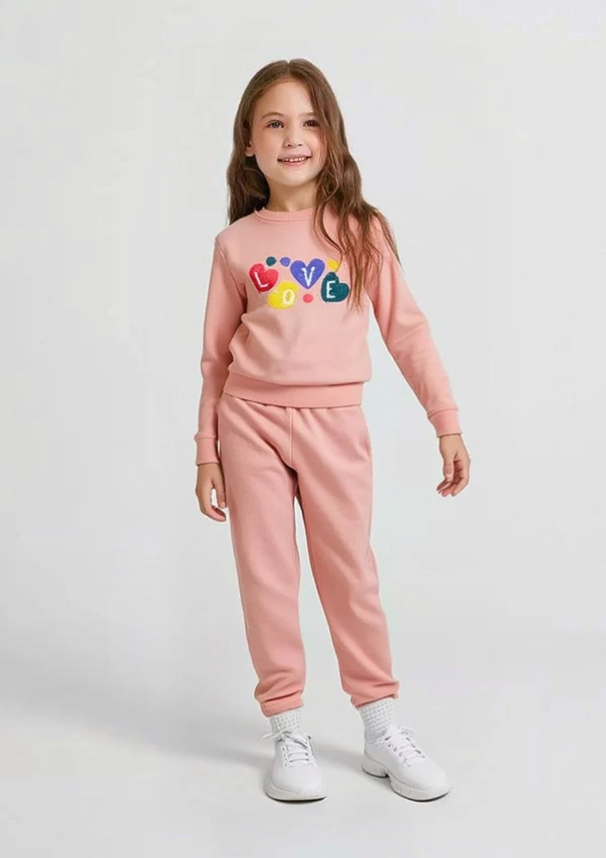 LOVE YAZILI KIZ ÇOCUK TAKIM