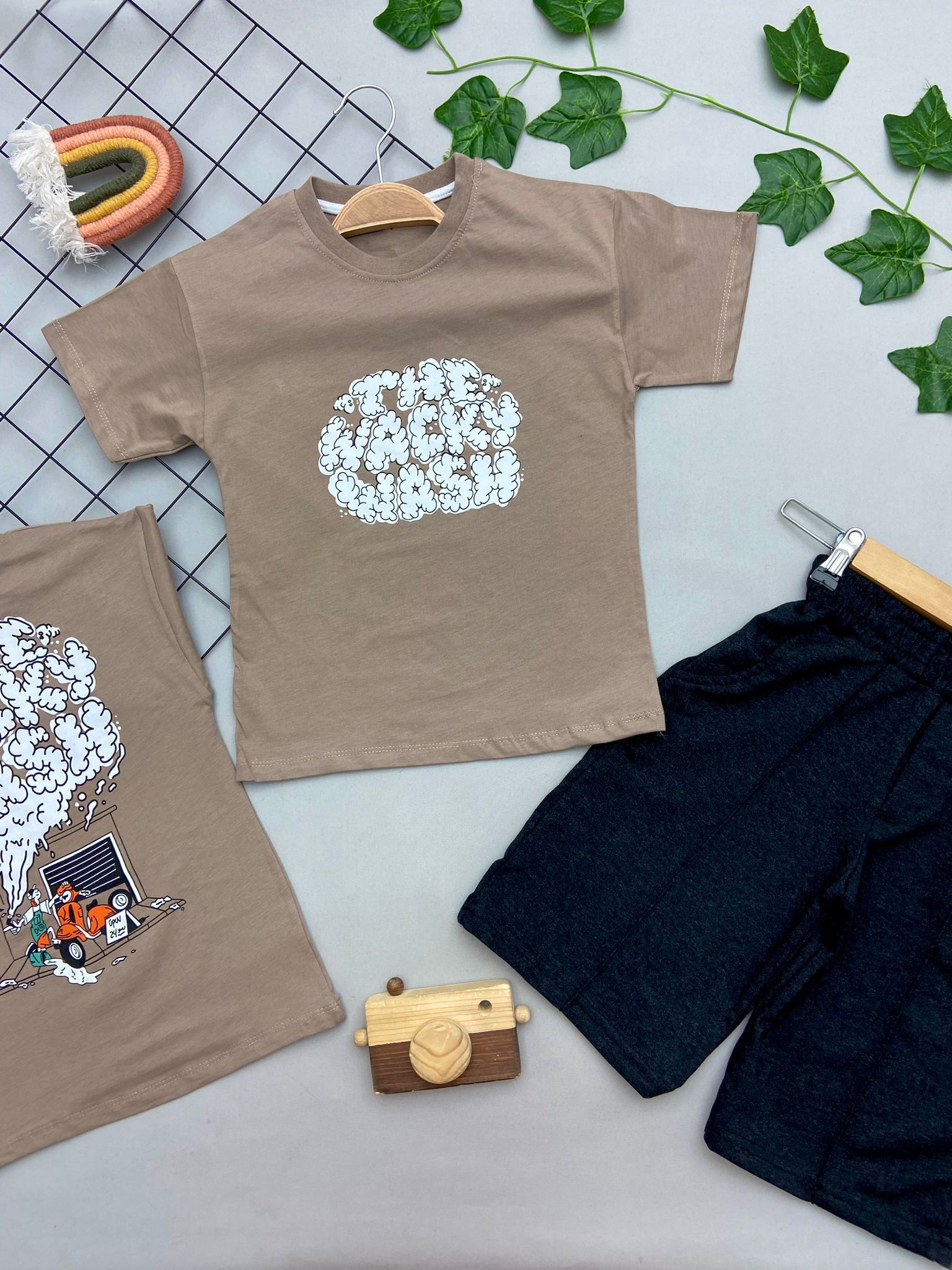 THE WACKY WASH YAZILI ERKEK COCUK TAKIMI