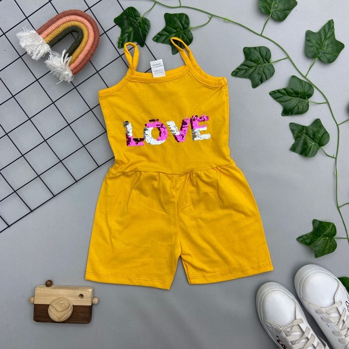 ⭐ LOVE YAZILI KIZ ÇOCUK TULUM