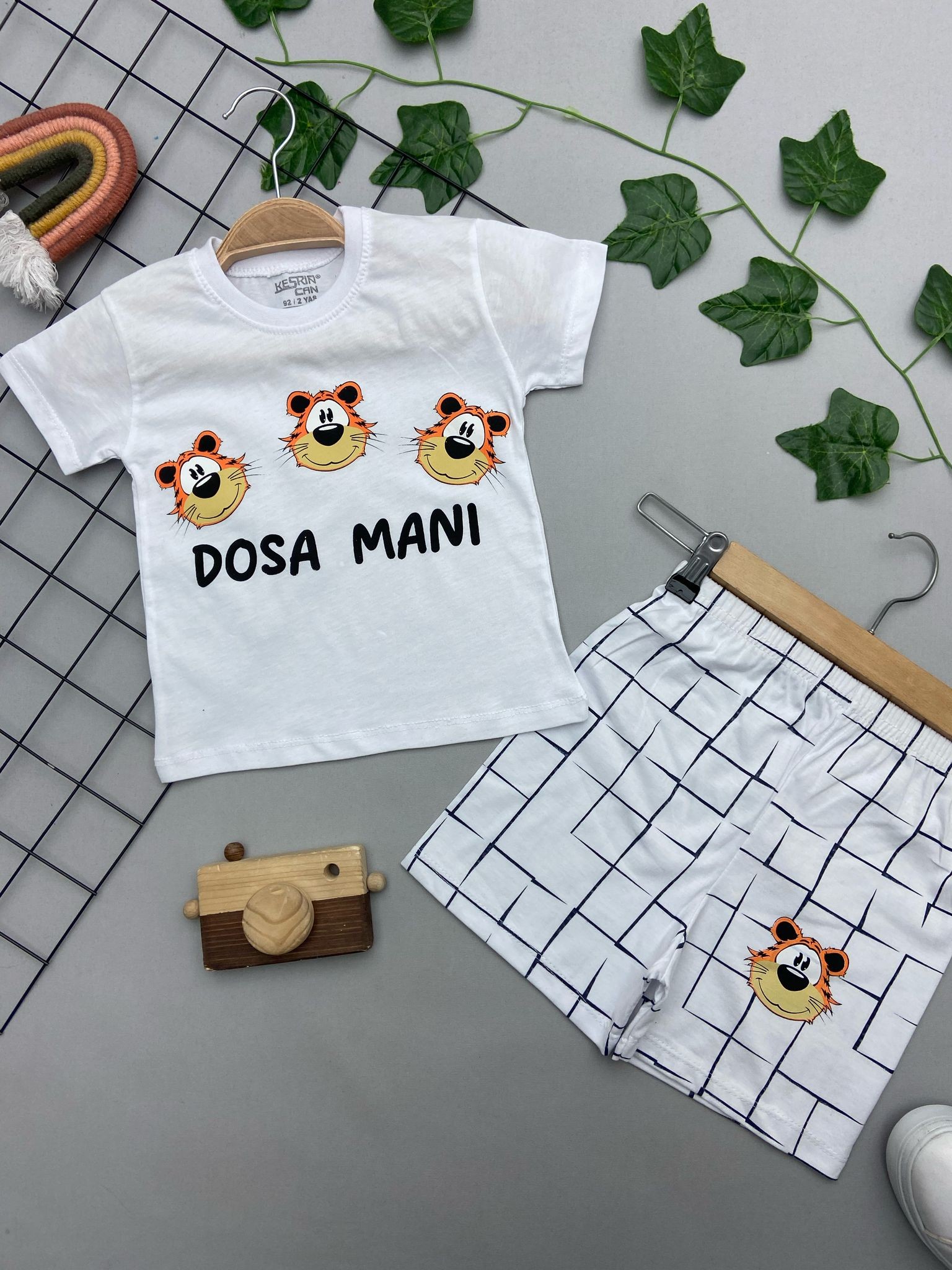 ⭐ DOSA MANI YAZILI ERKEK ÇOCUK TAKIM