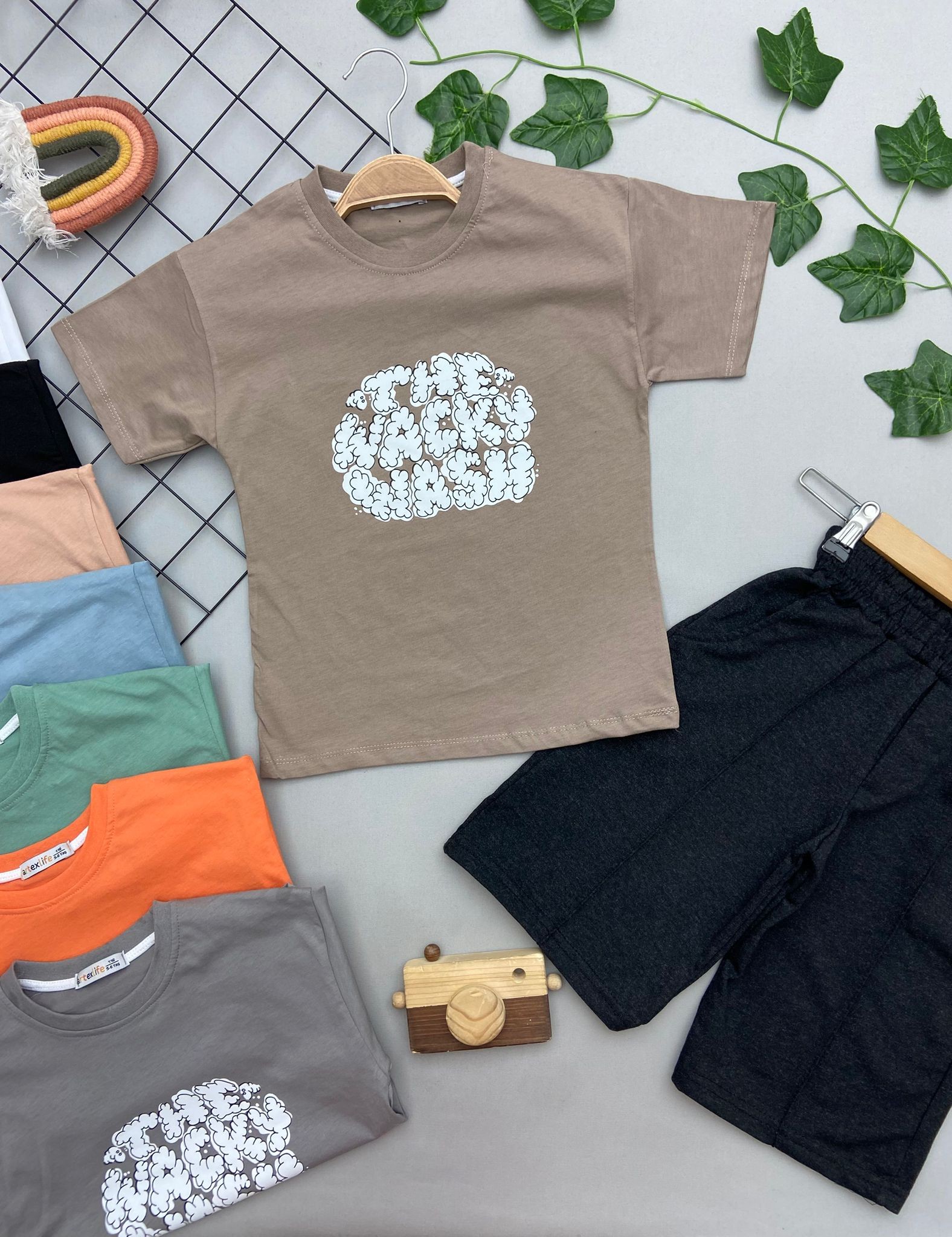 THE WACKY WASH YAZILI ERKEK COCUK TAKIMI