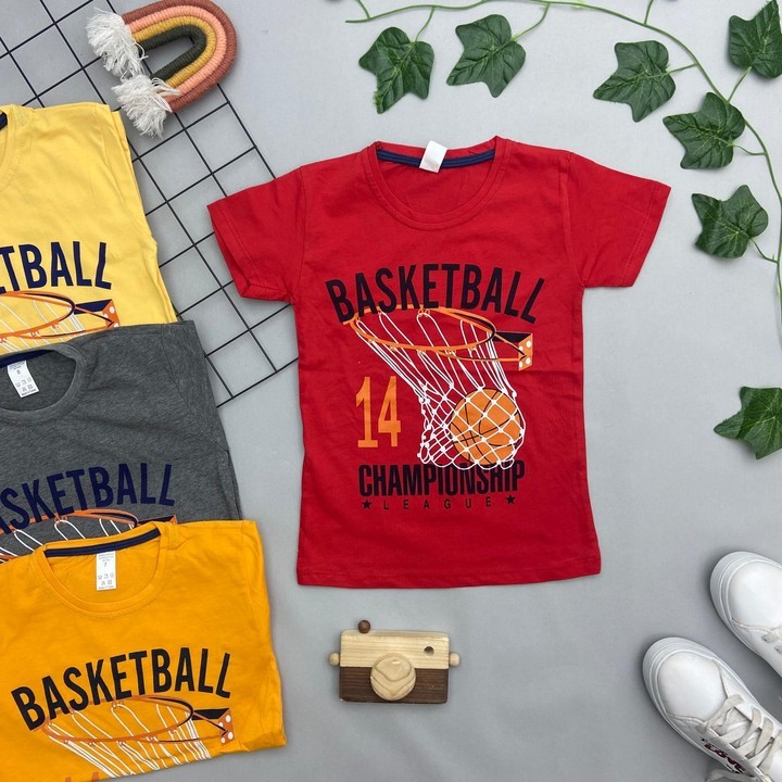 ⭐ BASKETBALL YAZILI ERKEK ÇOCUK ÜST